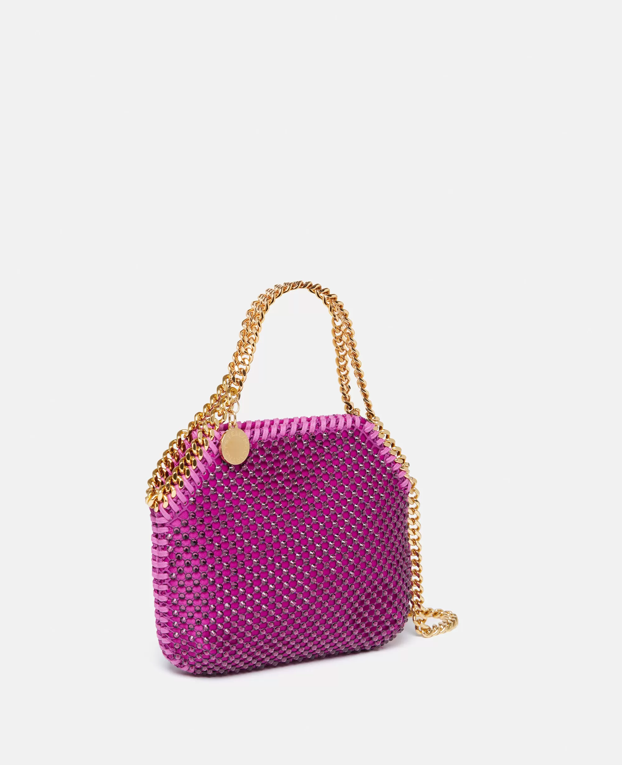 Donna Stella McCartney L'Iconica Falabella>Borsa Tote Mini In Maglia Di Cristalli Falabella