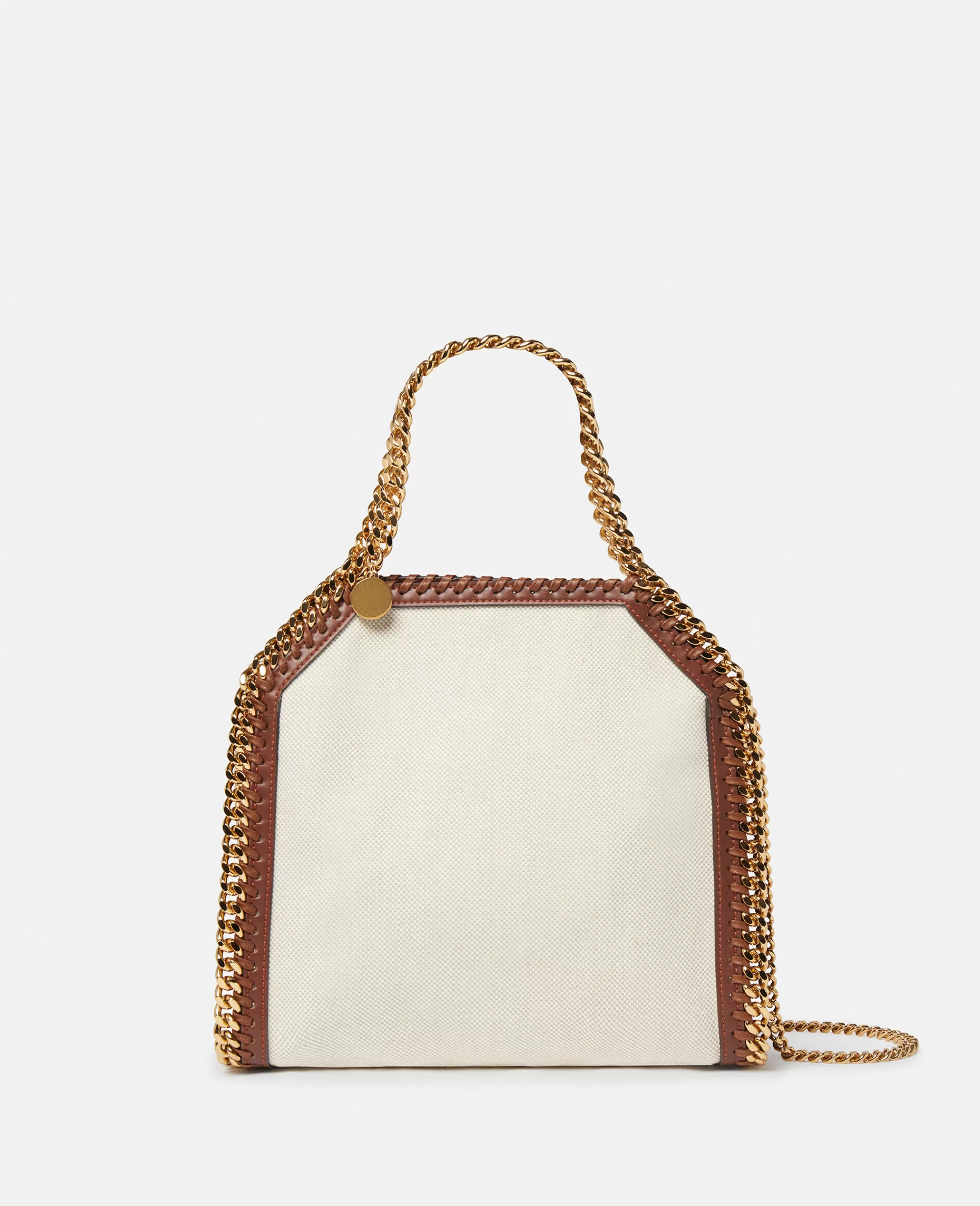 Donna Stella McCartney L'Iconica Falabella>Borsa Tote Mini In Tela Di Cotone Falabella