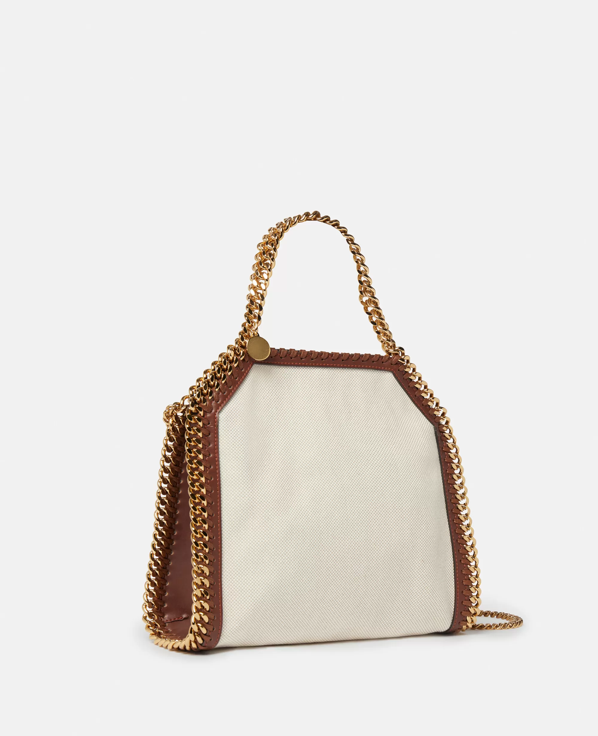 Donna Stella McCartney L'Iconica Falabella>Borsa Tote Mini In Tela Di Cotone Falabella