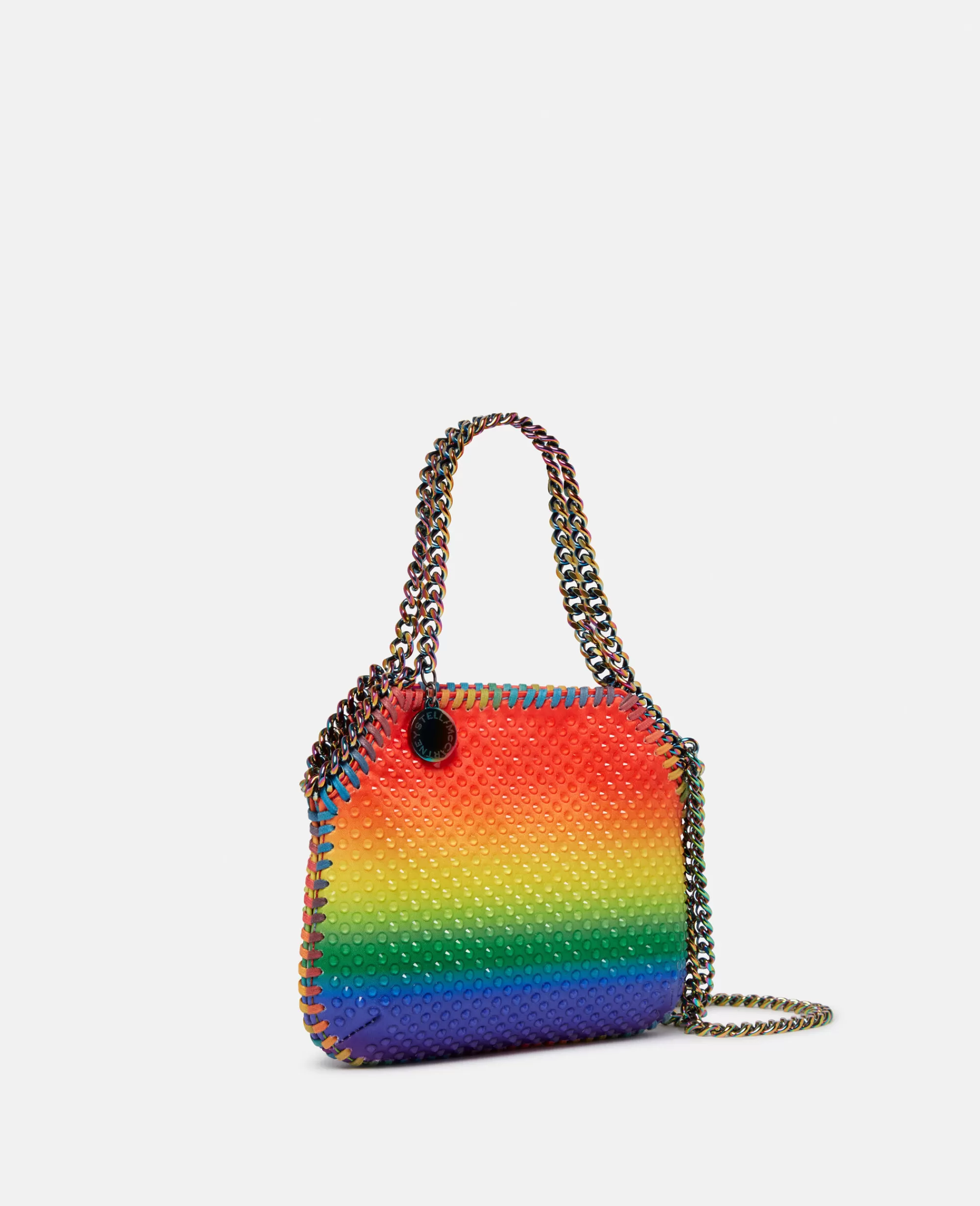 Donna Stella McCartney L'Iconica Falabella>Borsa Tote Mini Sfumatura Di Cristalli Arcobaleno Falabella