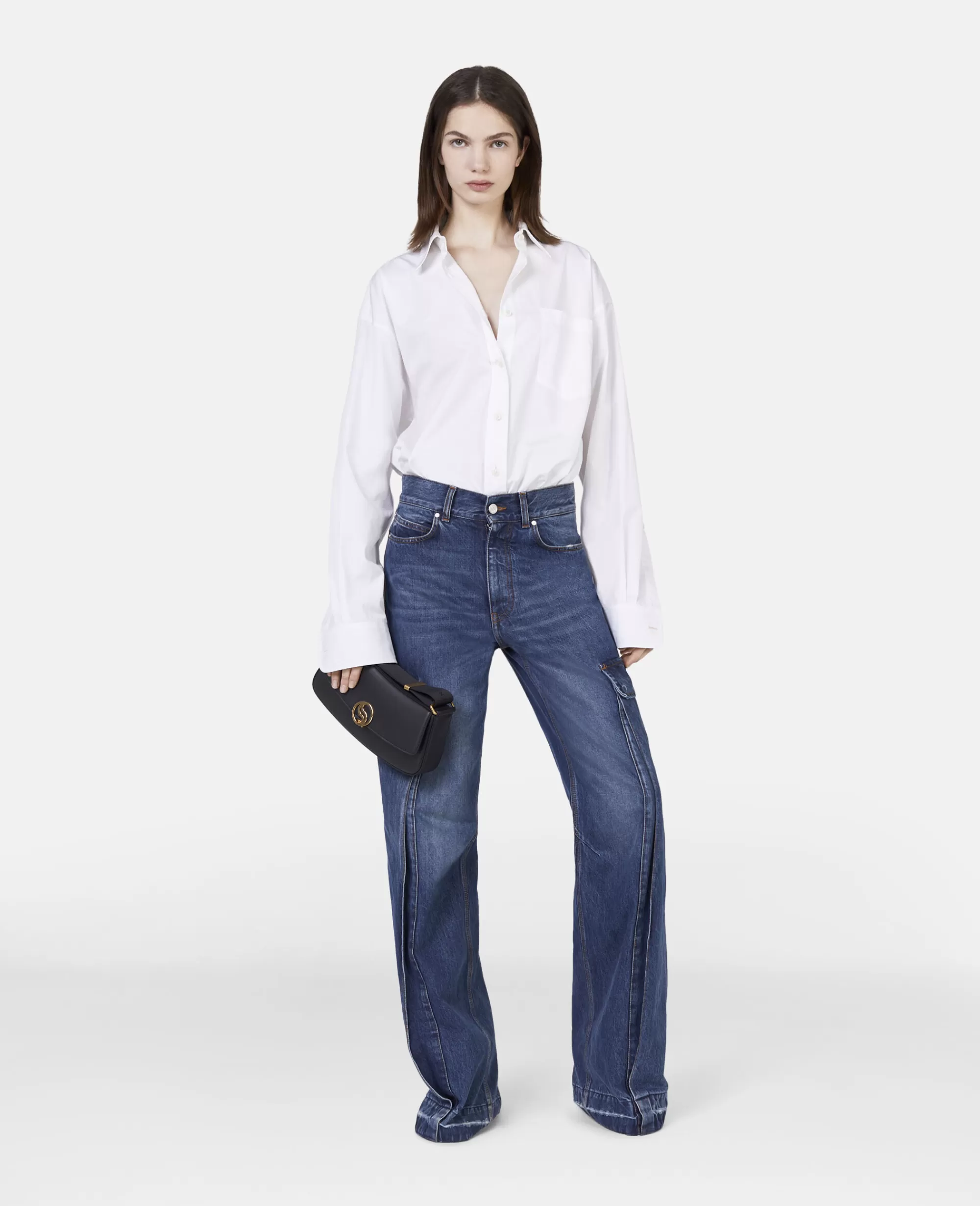 Donna Stella McCartney Camicie E Top>Camicia Boyfriend In Cotone Rigenerato