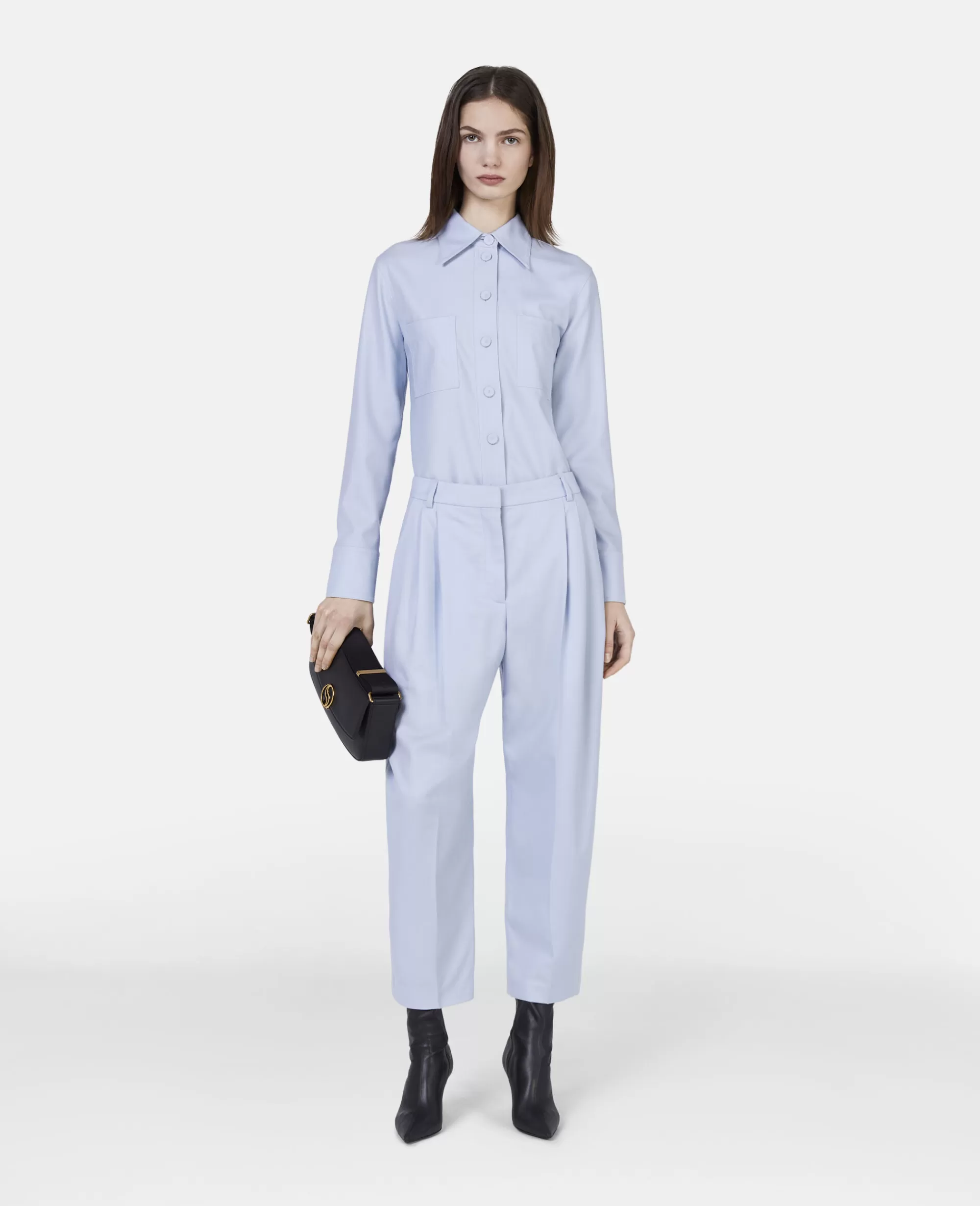 Donna Stella McCartney Camicie E Top>Camicia Con Colletto A Punta Lungo