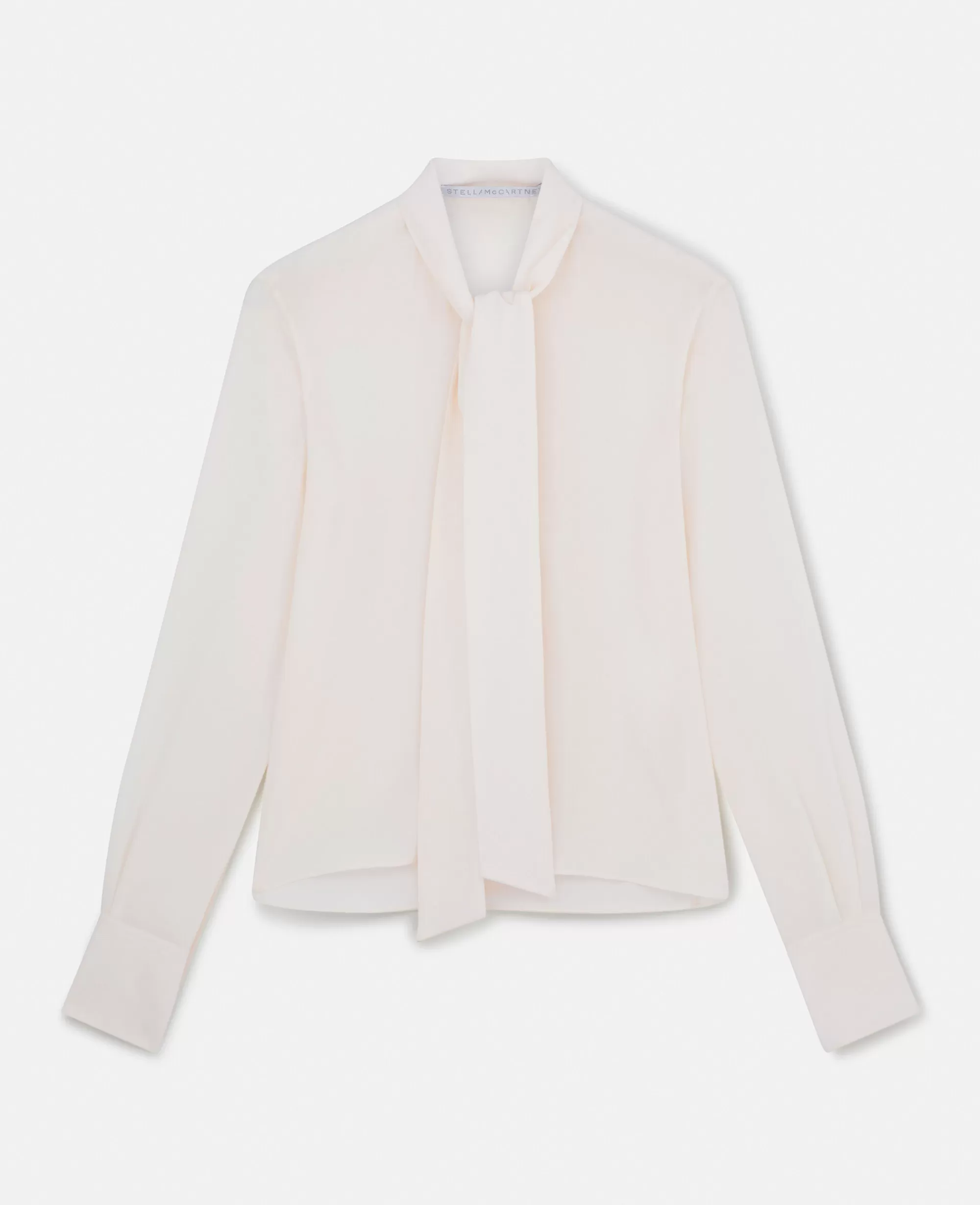 Donna Stella McCartney Camicie E Top>Camicia Con Fiocco In Crepe De Chine Di Seta