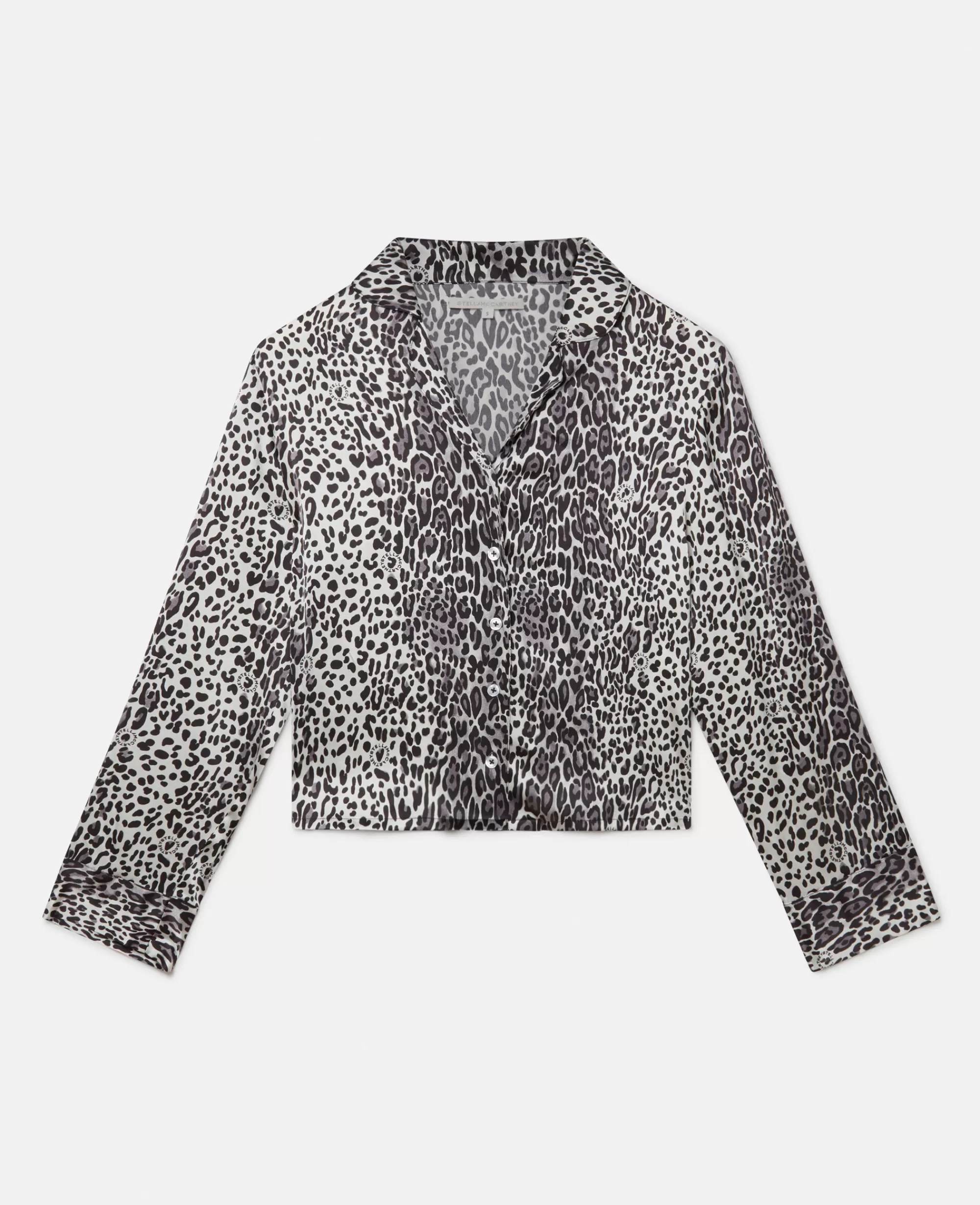 Donna Stella McCartney Lingerie E Sleepwear>Camicia Corta Con Stampa Leopardo