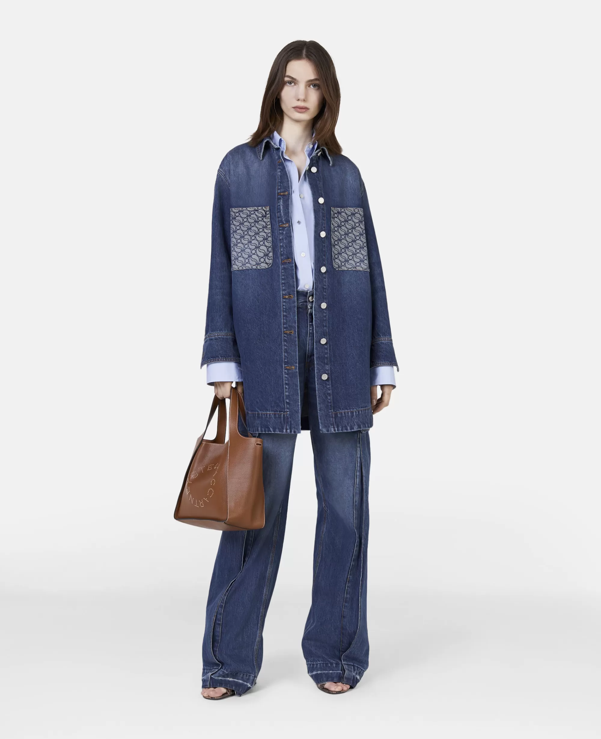 Donna Stella McCartney Denim>Camicia In Denim Lavaggio Vintage Swave