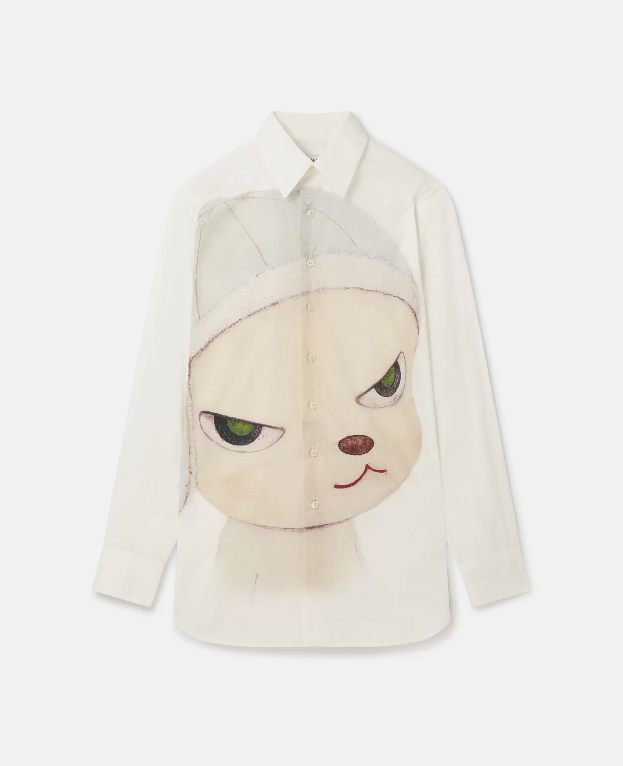 Donna Stella McCartney Camicie E Top>Camicia Oxford Con Stampa Mission Sheep