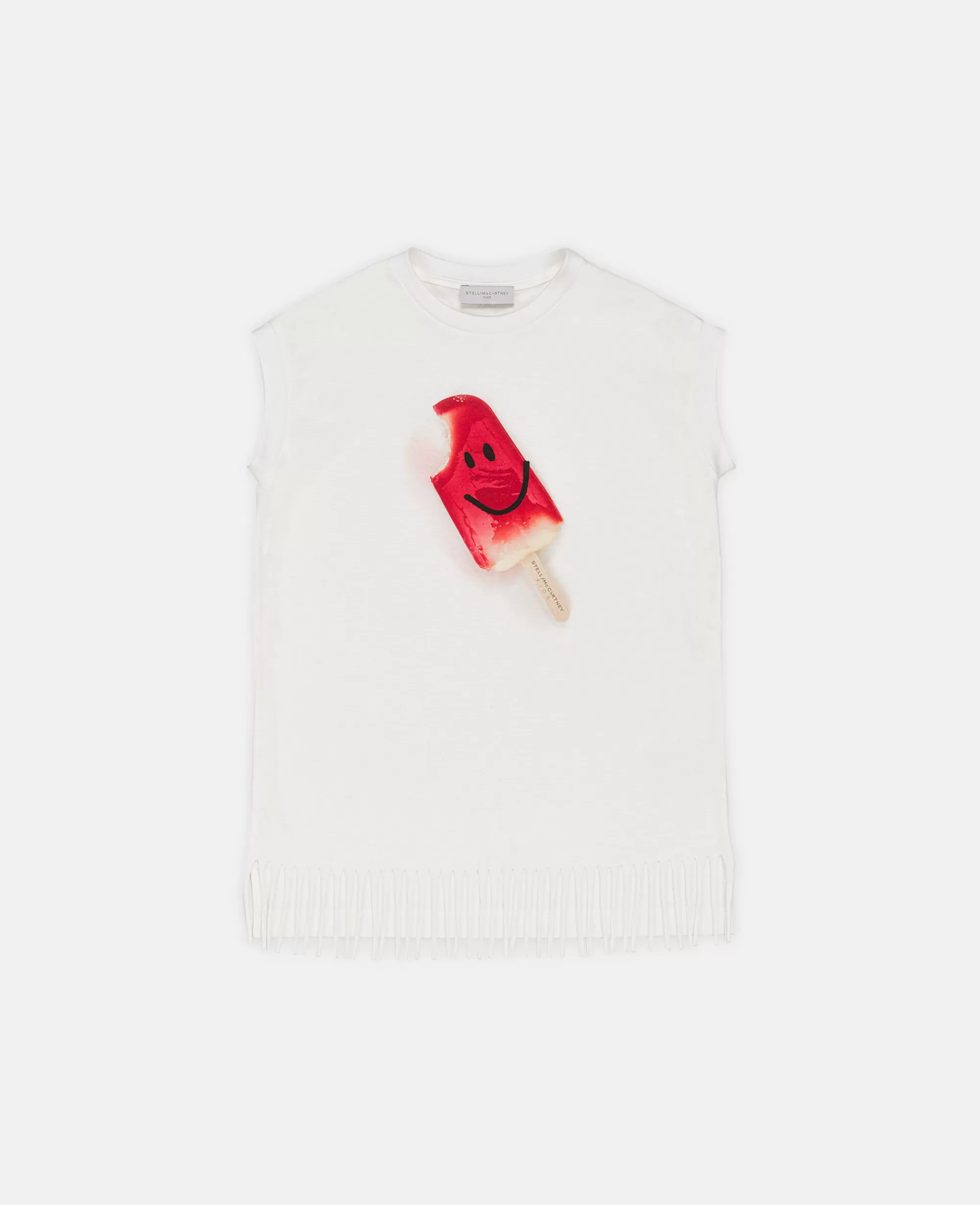 Bambini Stella McCartney T-Shirt>Canotta Con Stampa Ghiacciolo Sorridente