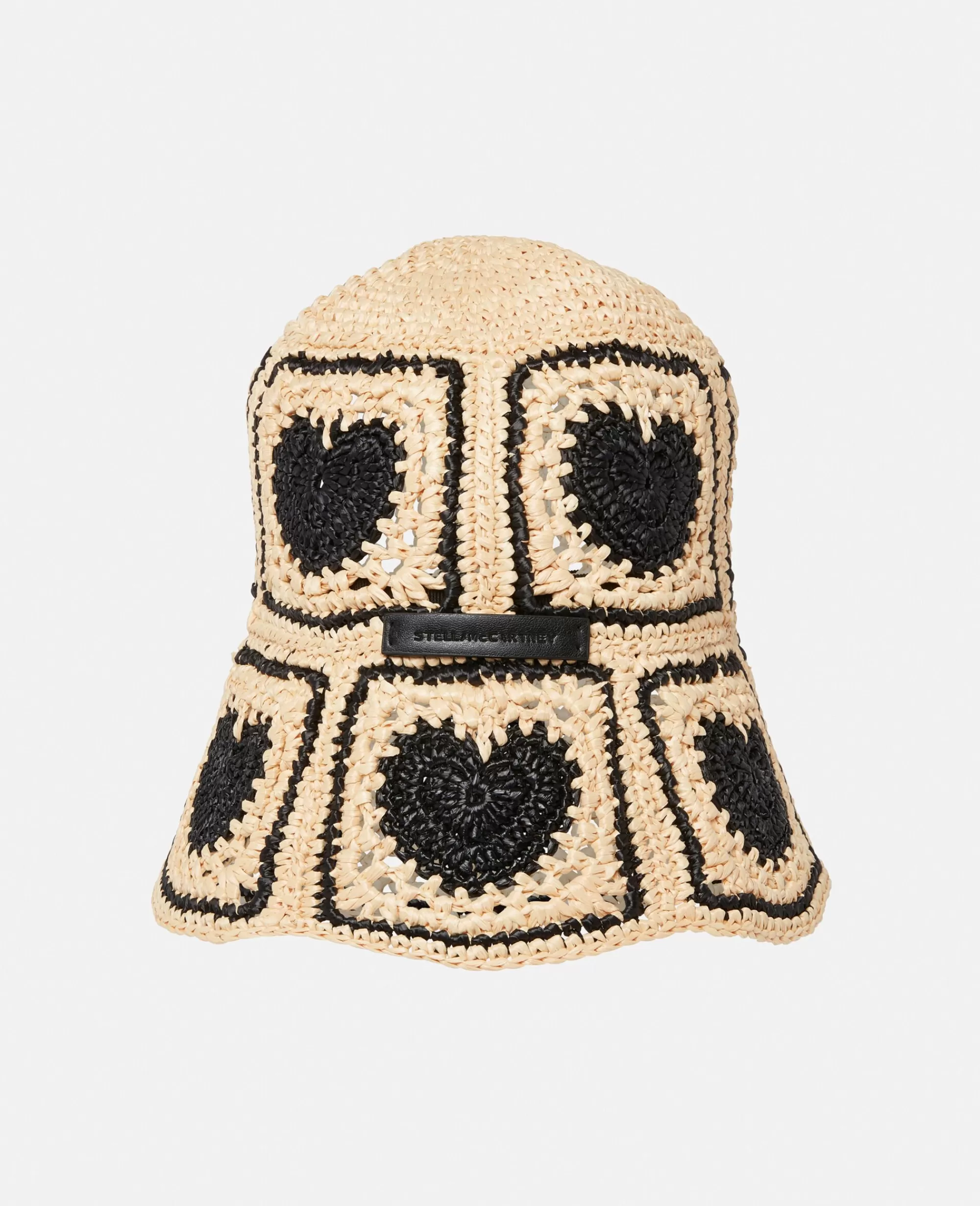 Donna Stella McCartney Cappelli E Sciarpe>Cappello A Secchiello Con Cuore Uncinetto