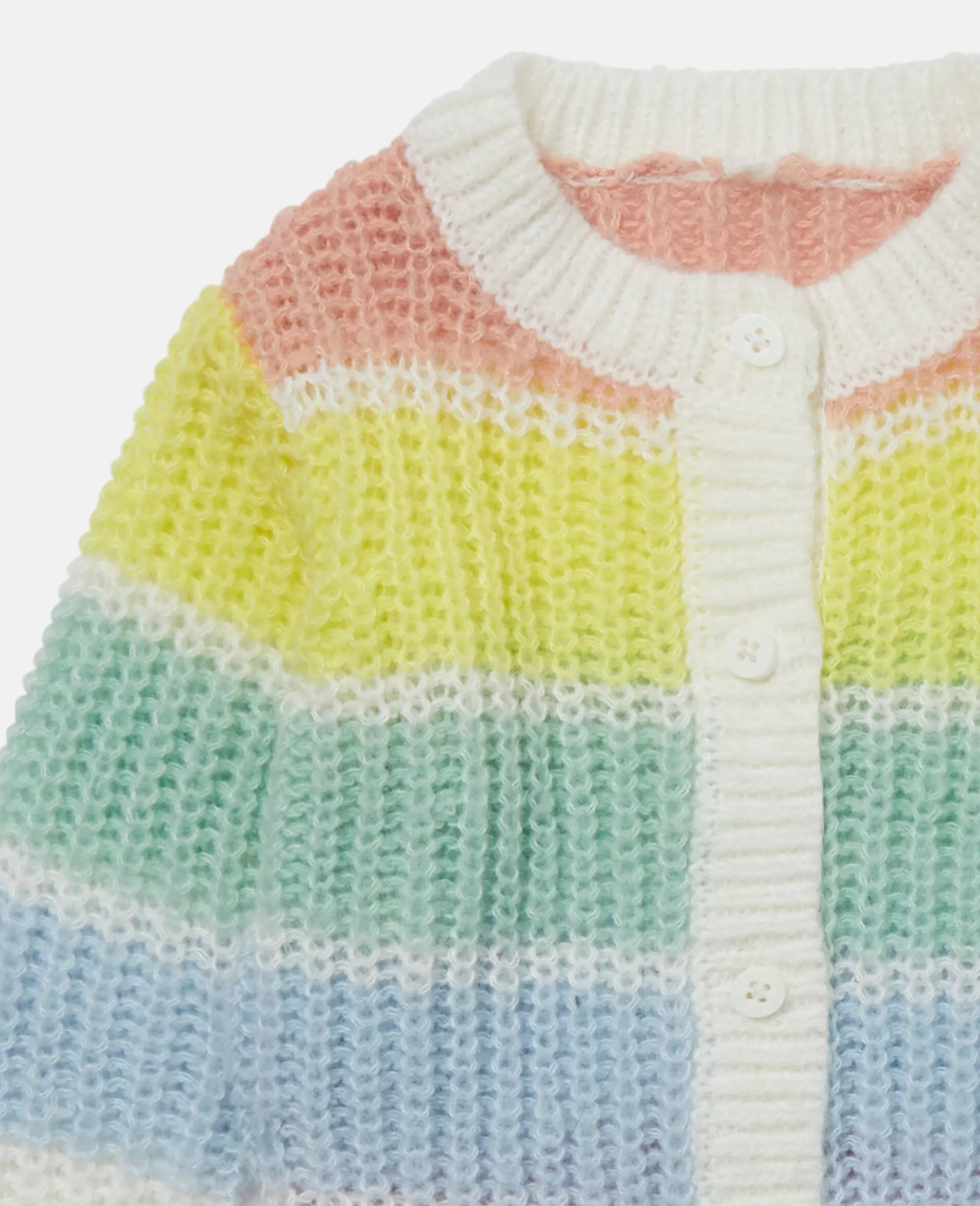 Bambini Stella McCartney T-Shirt>Cardigan A Righe Arcobaleno