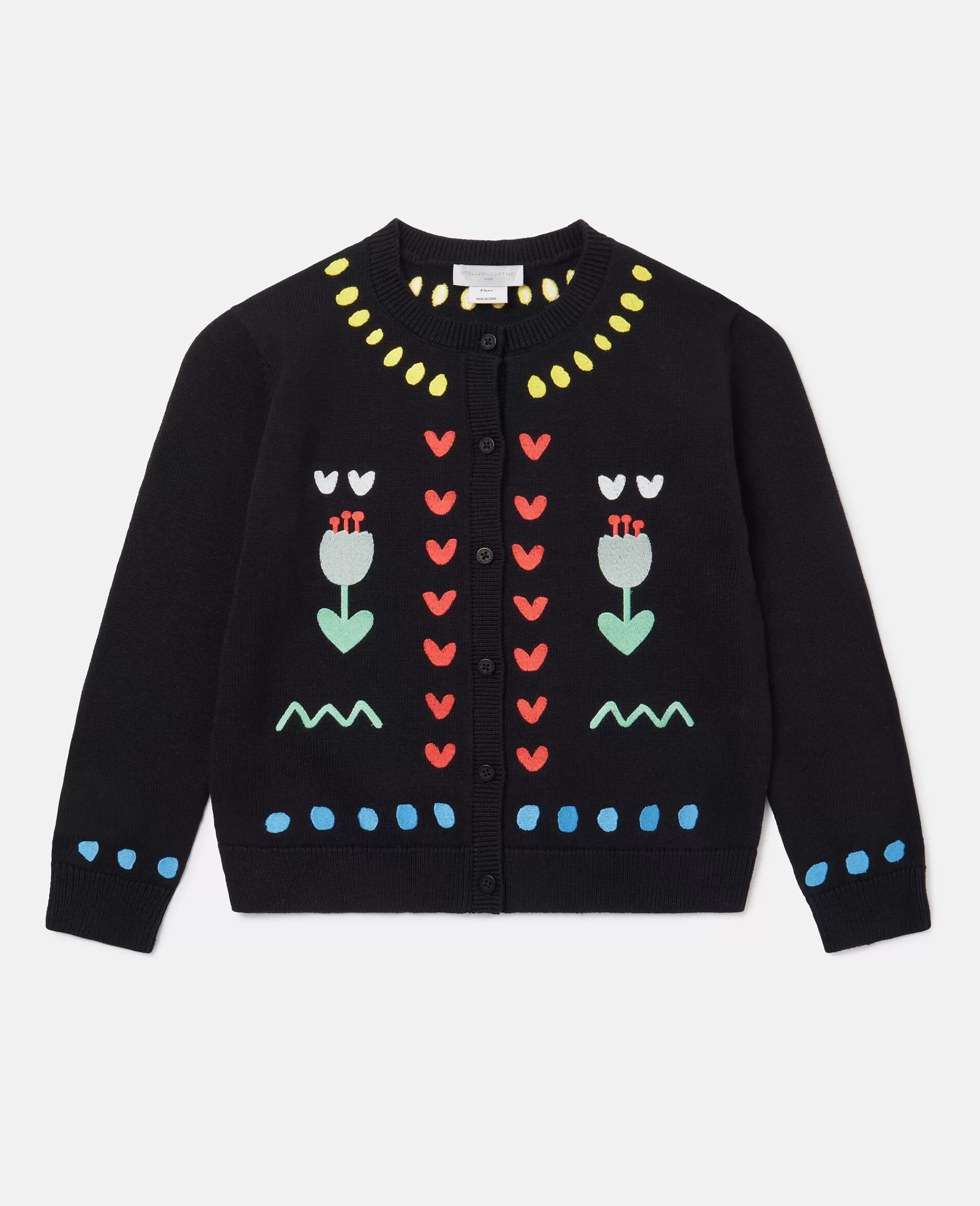 Bambini Stella McCartney Pullover E Cardigan>Cardigan Con Applicazioni Tulipano