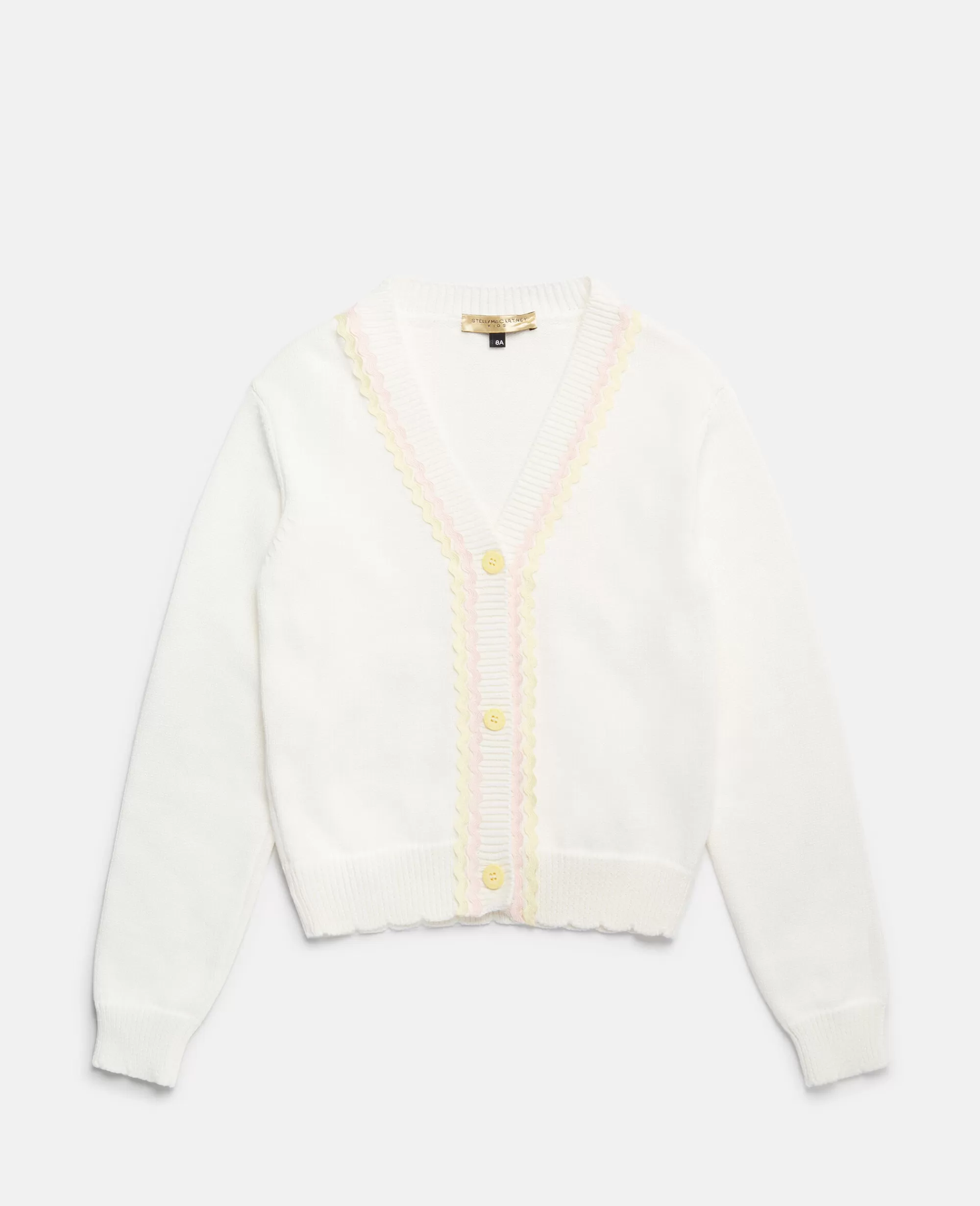 Bambini Stella McCartney Pullover E Cardigan>Cardigan Con Ricamo Linee Effetto Tracciato A Mano