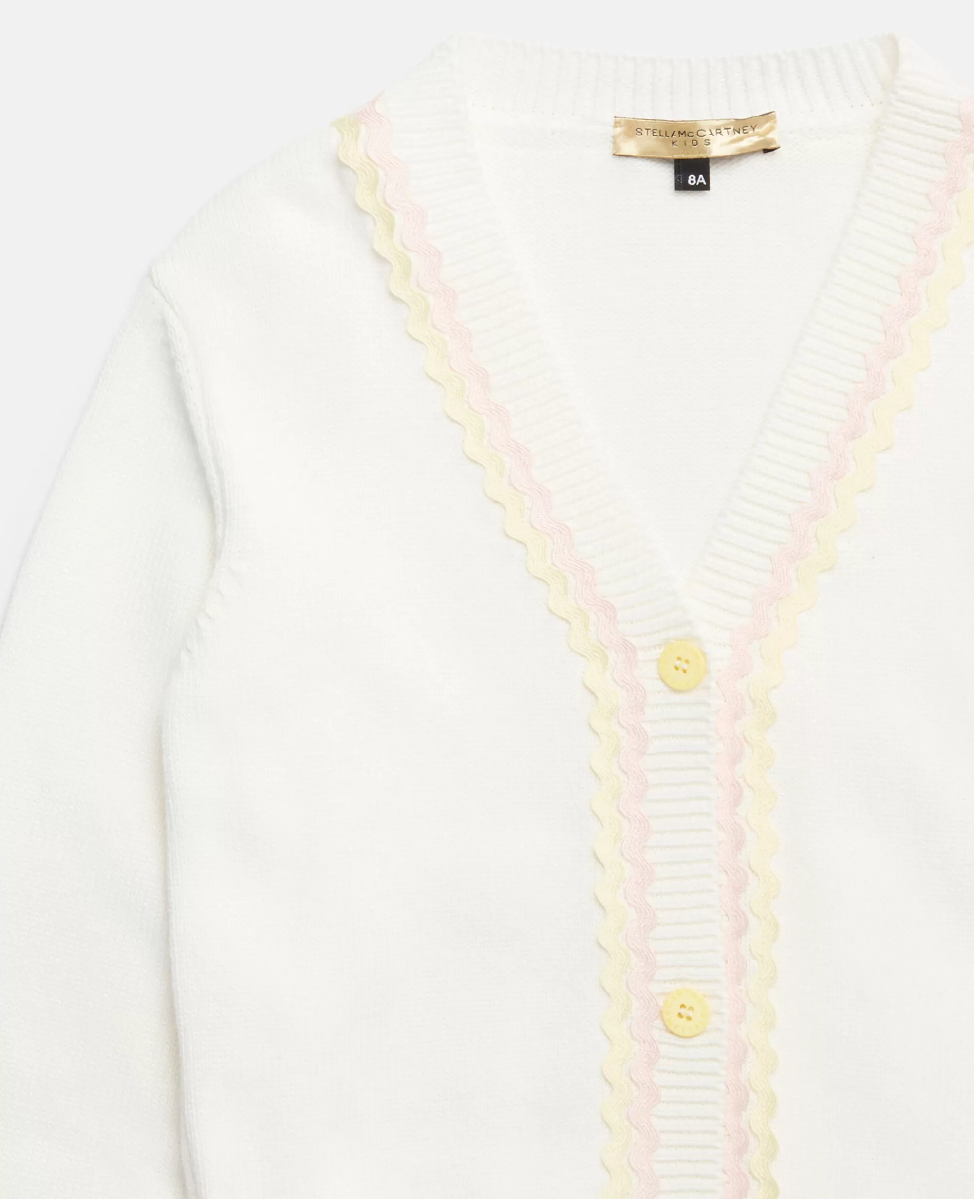 Bambini Stella McCartney Pullover E Cardigan>Cardigan Con Ricamo Linee Effetto Tracciato A Mano