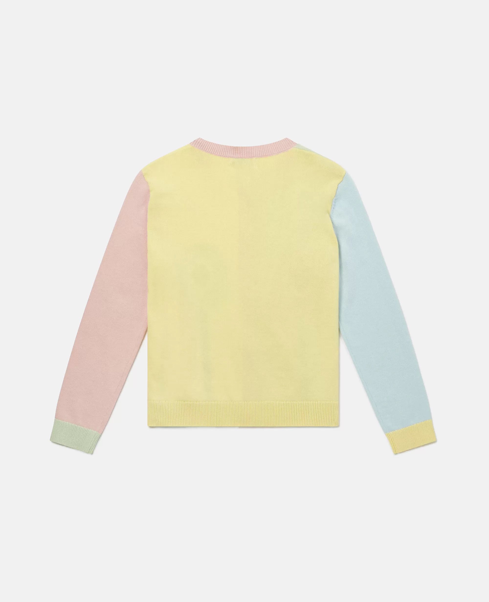 Bambini Stella McCartney Pullover E Cardigan>Cardigan In Maglia Con Intarsio Fiore Grafico