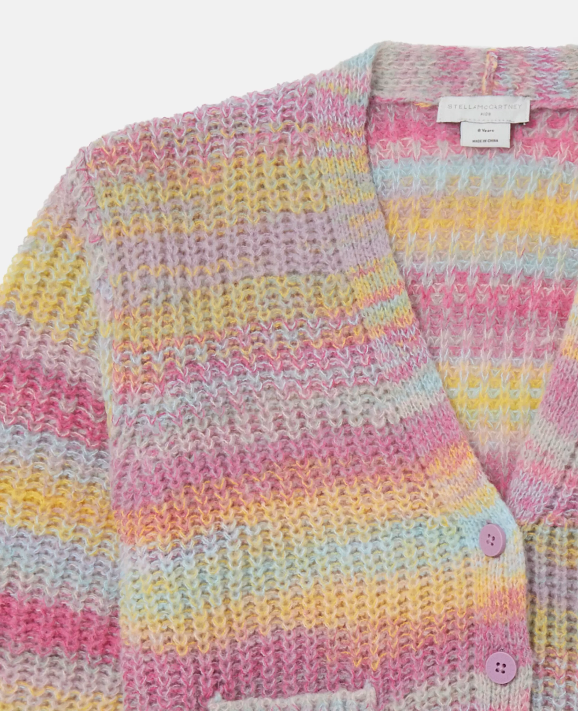 Bambini Stella McCartney Pullover E Cardigan>Cardigan Space Dye A Righe