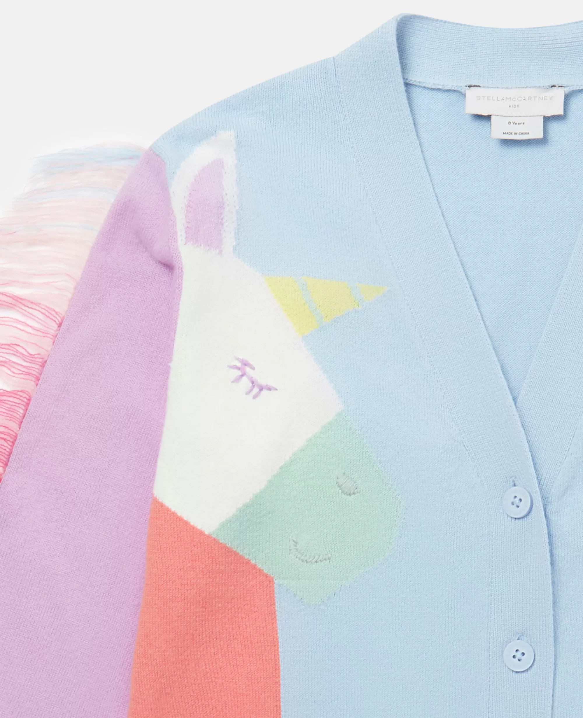 Bambini Stella McCartney Pullover E Cardigan>Cardigan Unicorno Arcobaleno