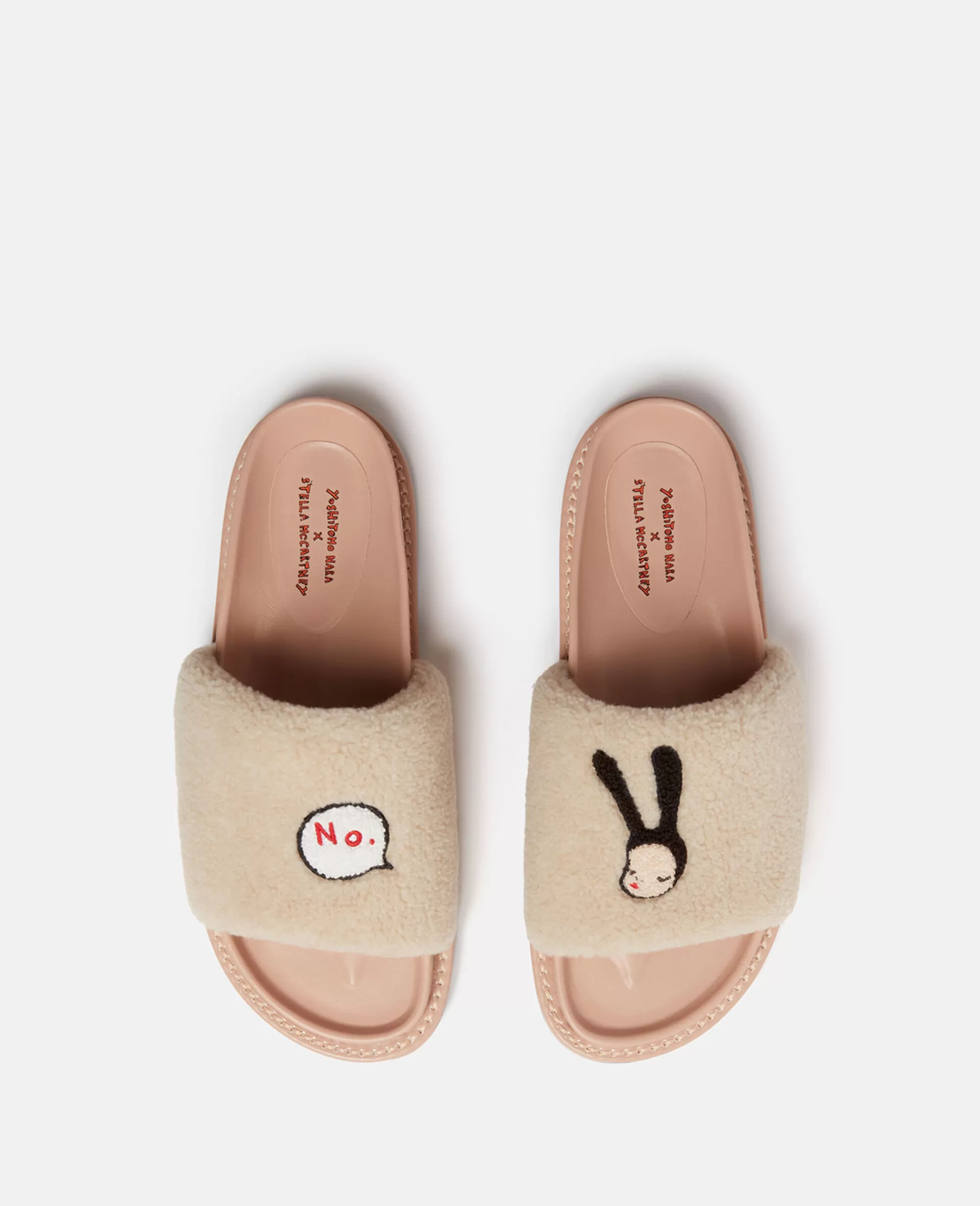 Unisex Stella McCartney Scarpe>Ciabatte Con Iconico Little Black Bunny