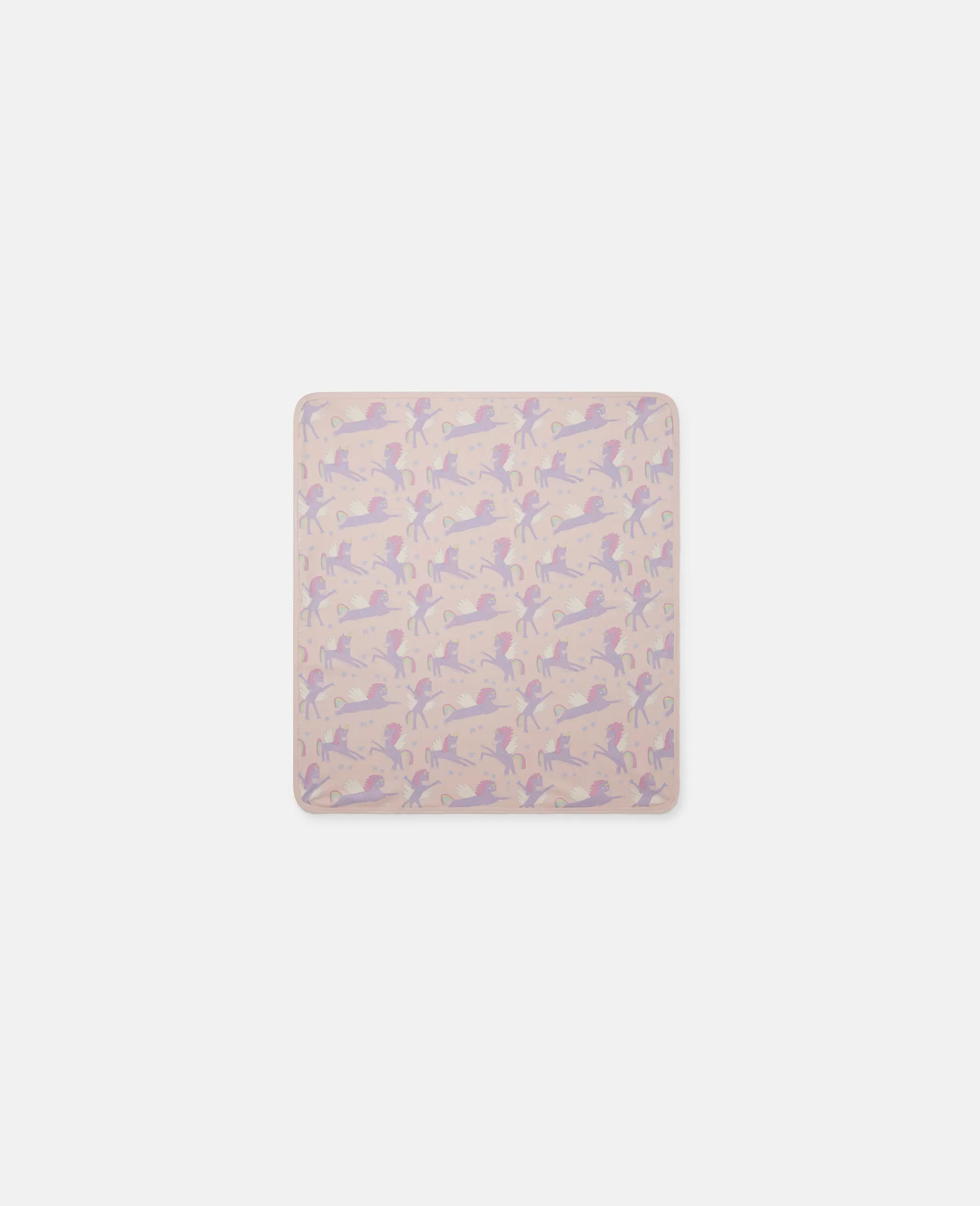 Bambini Stella McCartney Bimba>Copertina Double Face Con Stampa Unicorni E Arcobaleni
