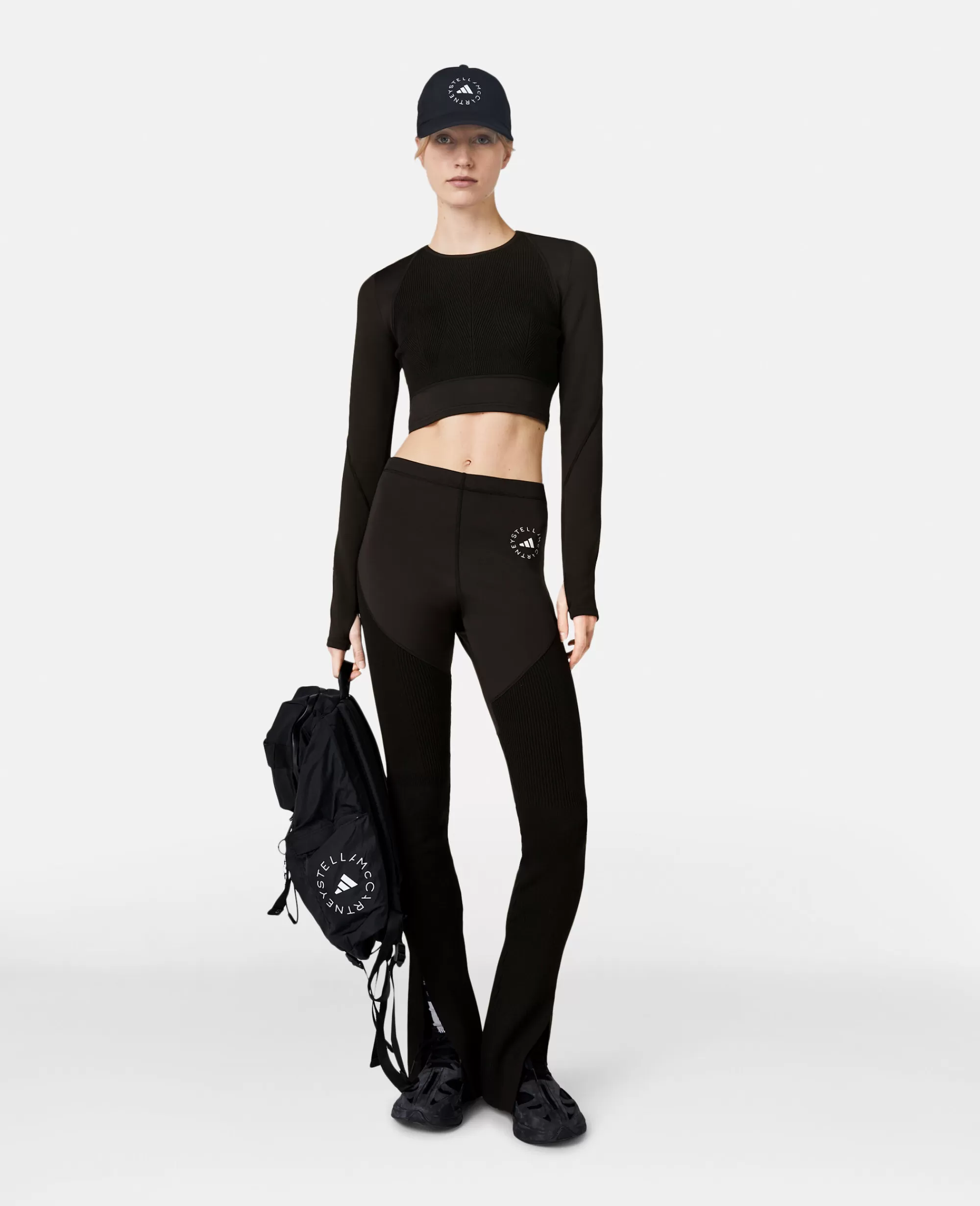 Unisex Stella McCartney Top>Crop Top A Maniche Lunghe Senza Cuciture Truestrength