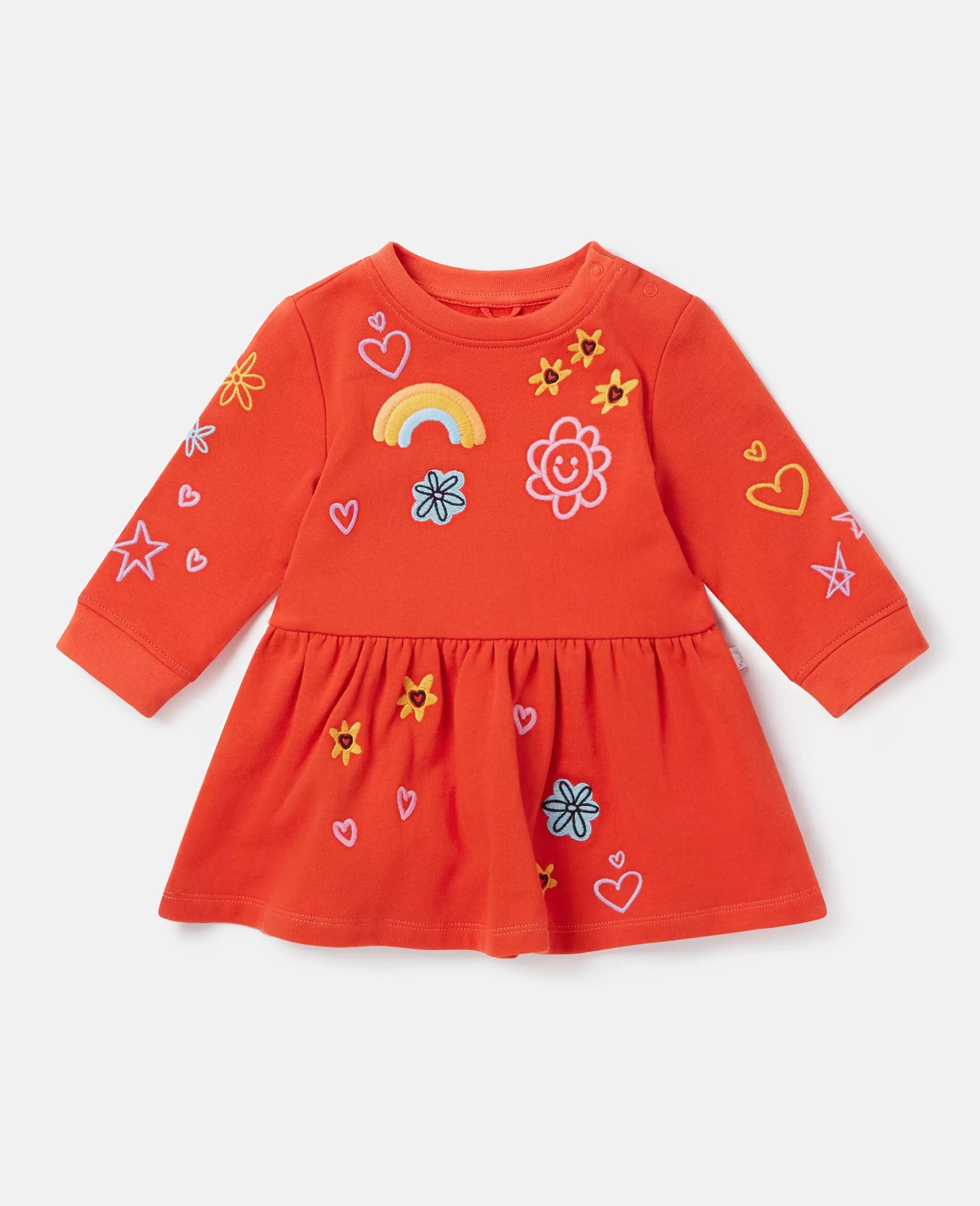 Bambini Stella McCartney Vestiti E Tutine>Daydreamer Doodle Embroidery Skater Dress