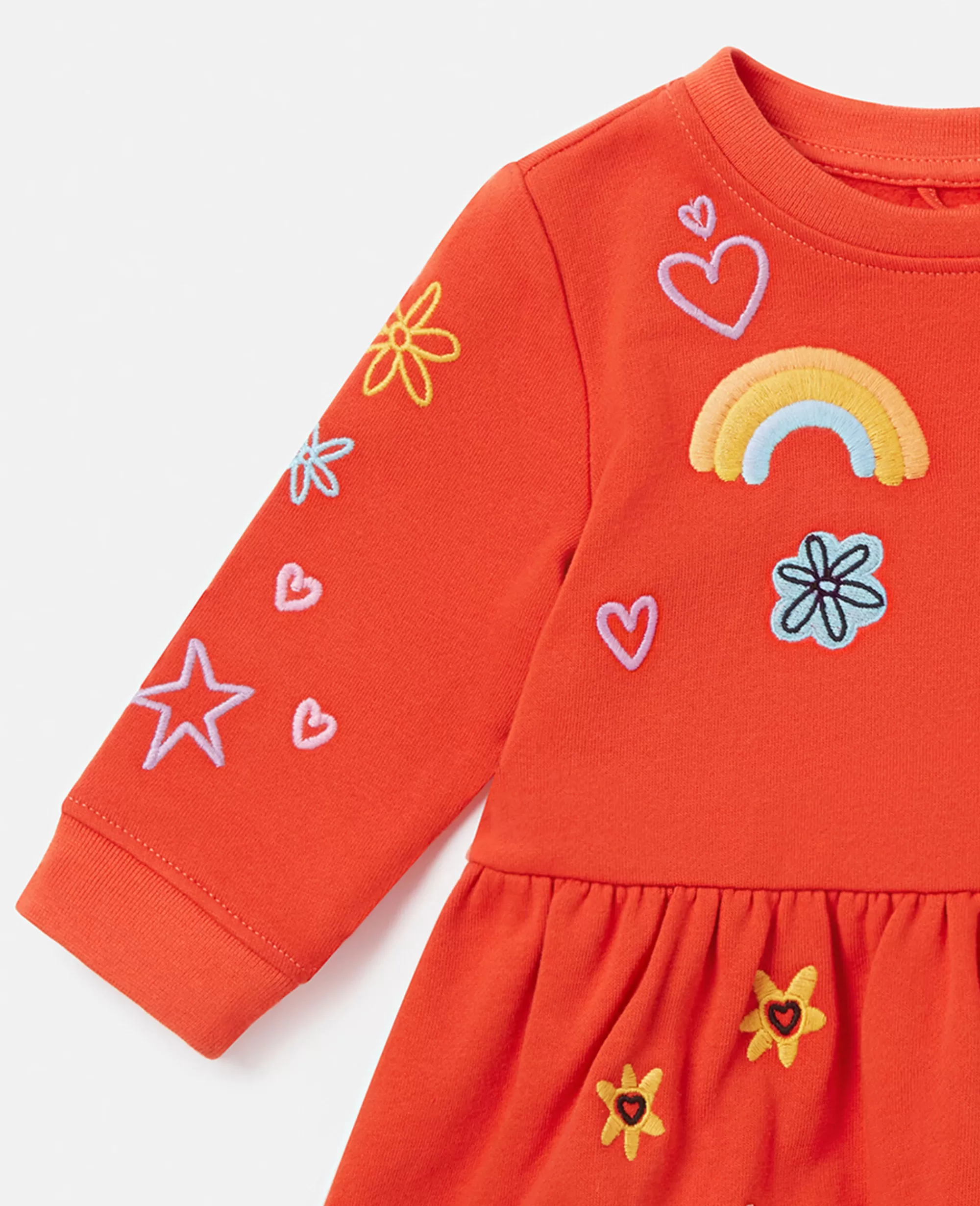 Bambini Stella McCartney Vestiti E Tutine>Daydreamer Doodle Embroidery Skater Dress