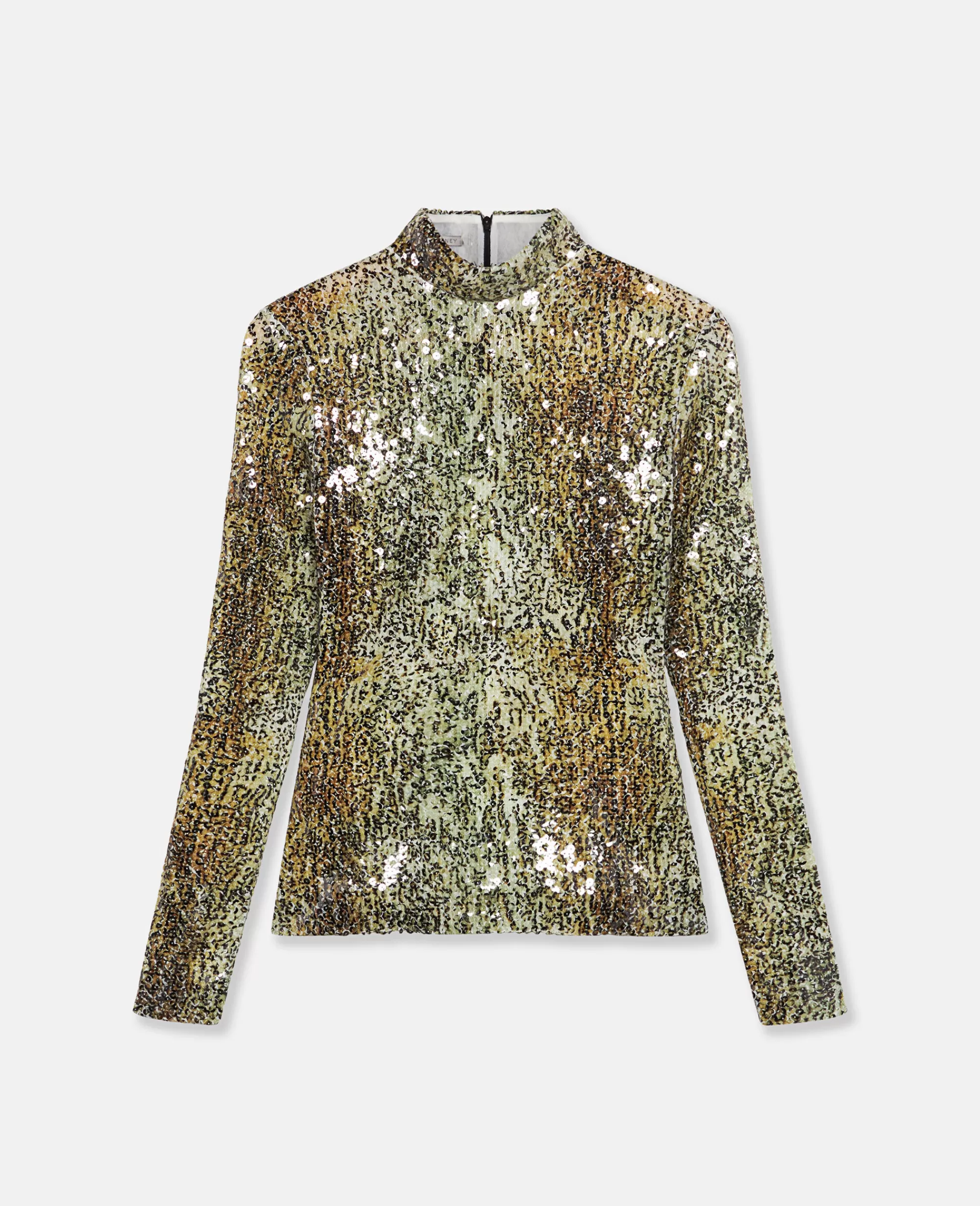 Donna Stella McCartney Camicie E Top>Dolcevita Con Paillettes A Macchie Di Ocelotto