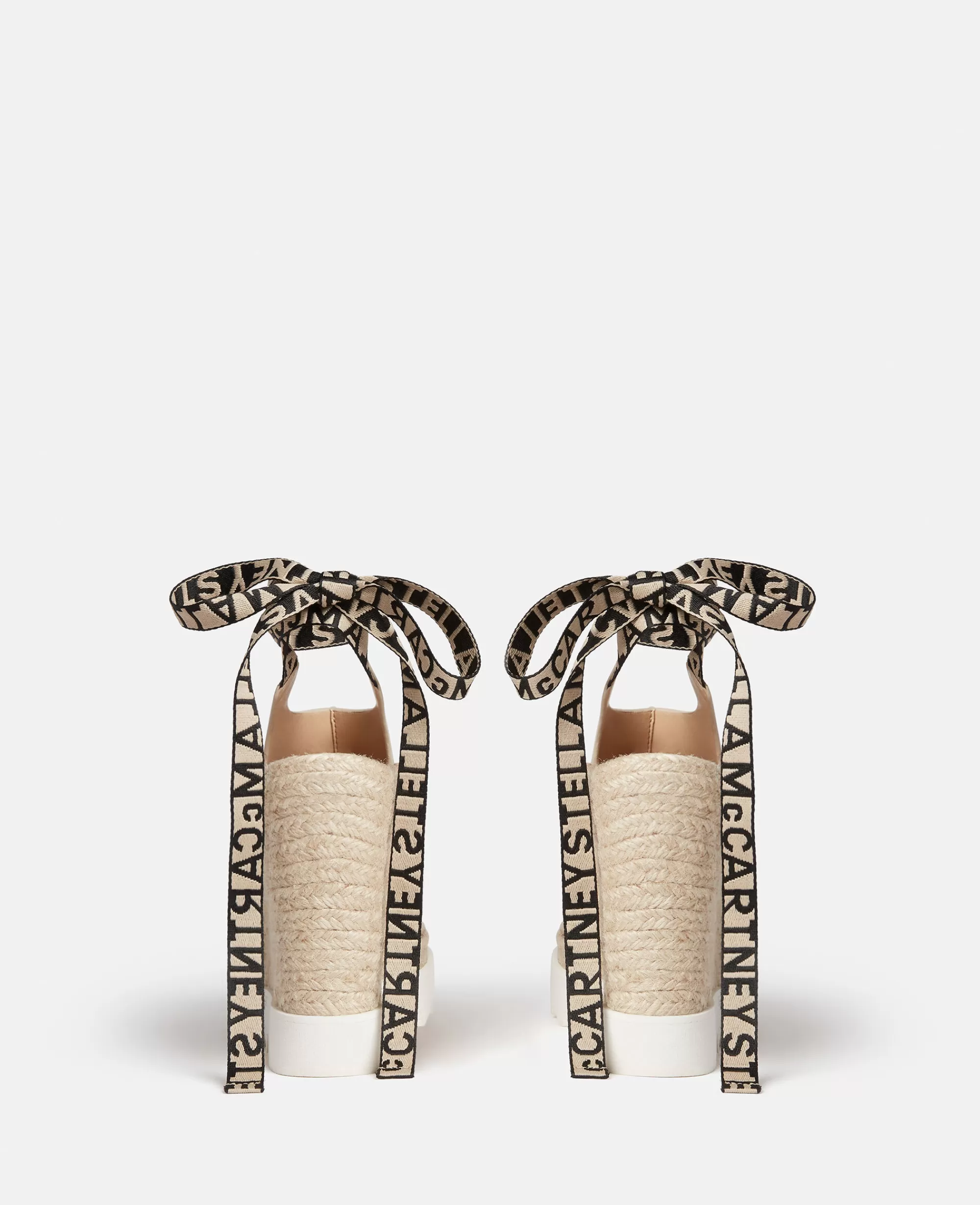 Donna Stella McCartney Espadrilles>Espadrillas Con Zeppa Aperte Sul Davanti In Alter Mat Gaia