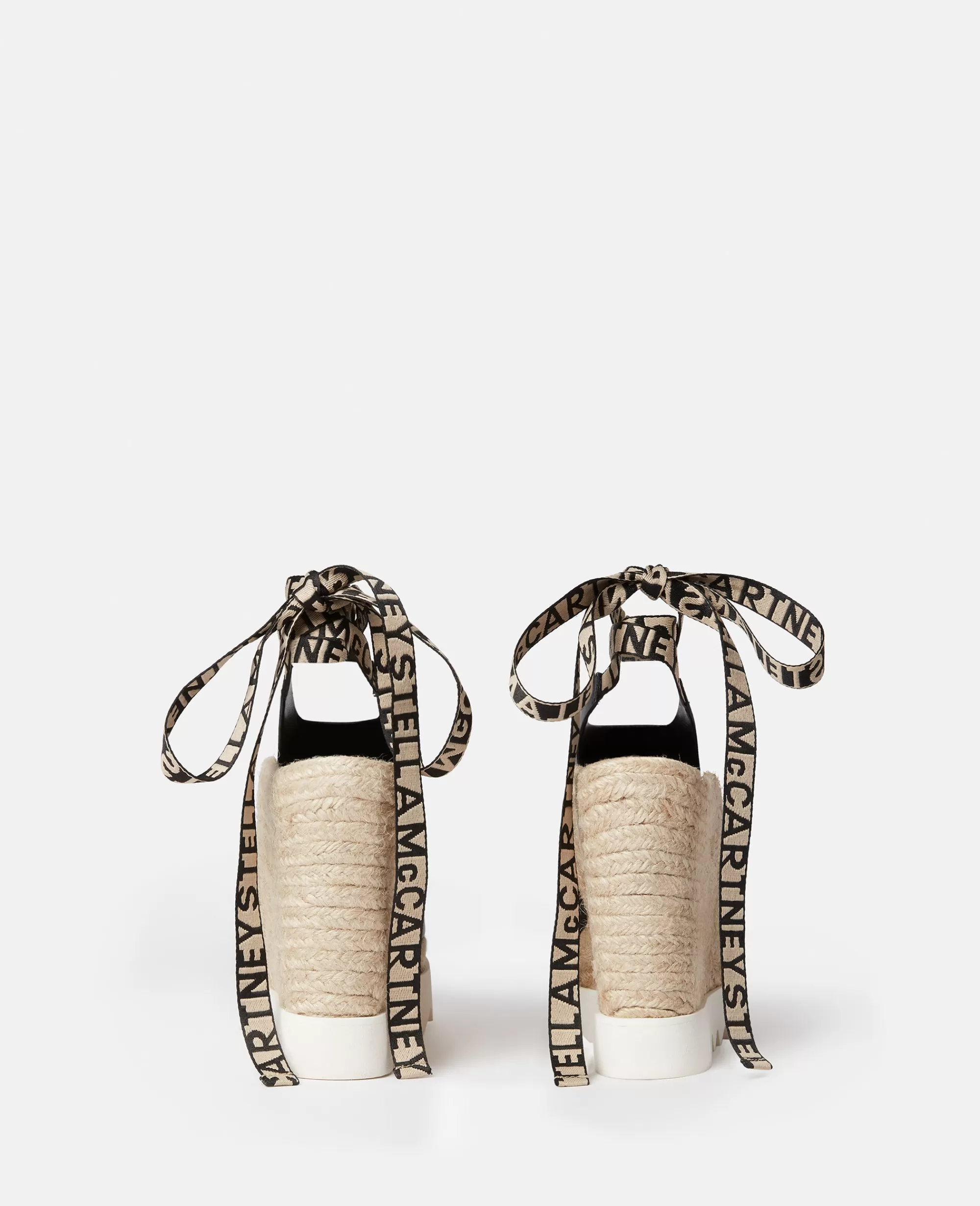 Donna Stella McCartney Espadrilles>Espadrillas Con Zeppa Aperte Sul Davanti In Alter Mat Gaia