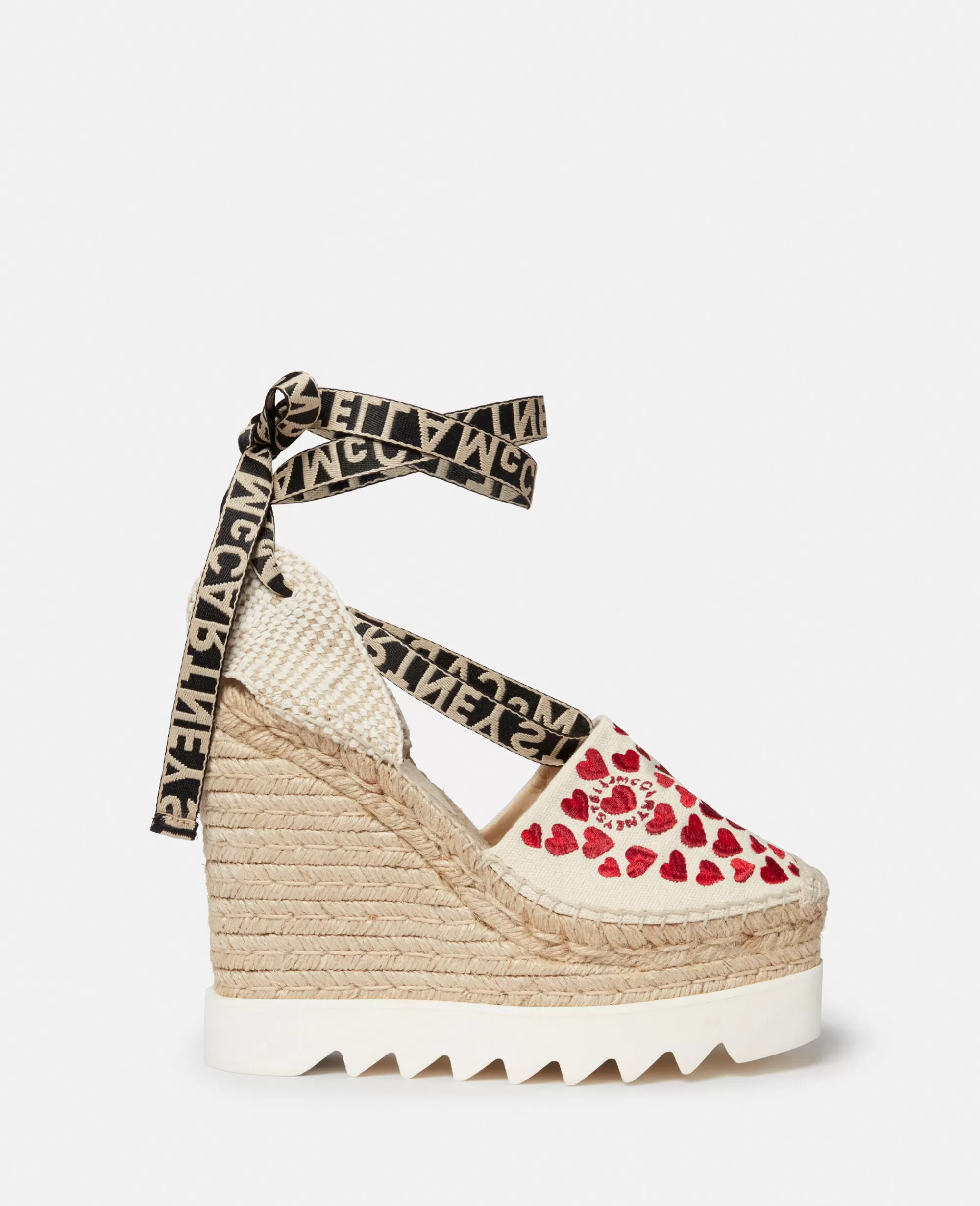 Donna Stella McCartney Zeppe>Espadrillas Con Zeppa Cuore Stampato Gaia