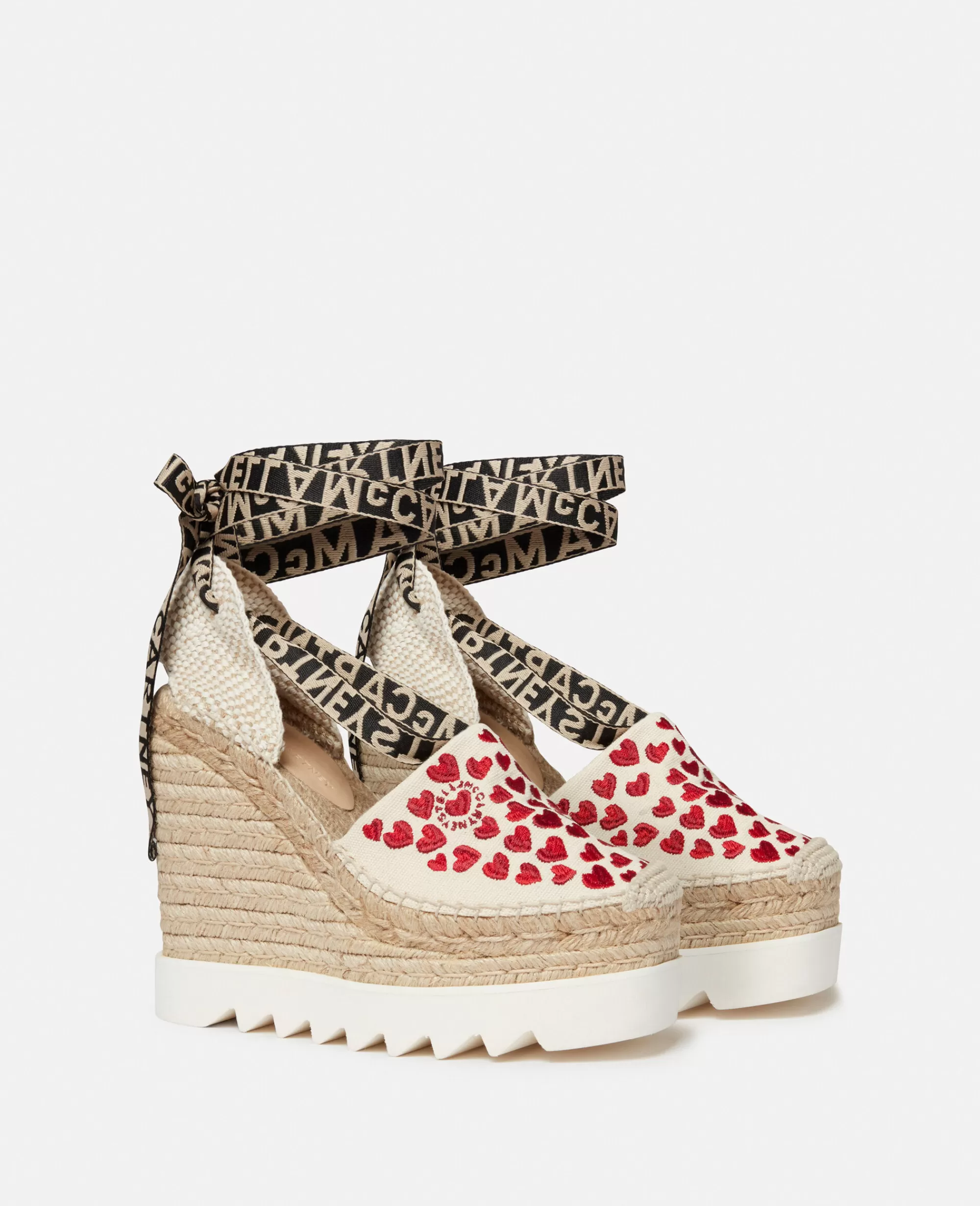 Donna Stella McCartney Zeppe>Espadrillas Con Zeppa Cuore Stampato Gaia