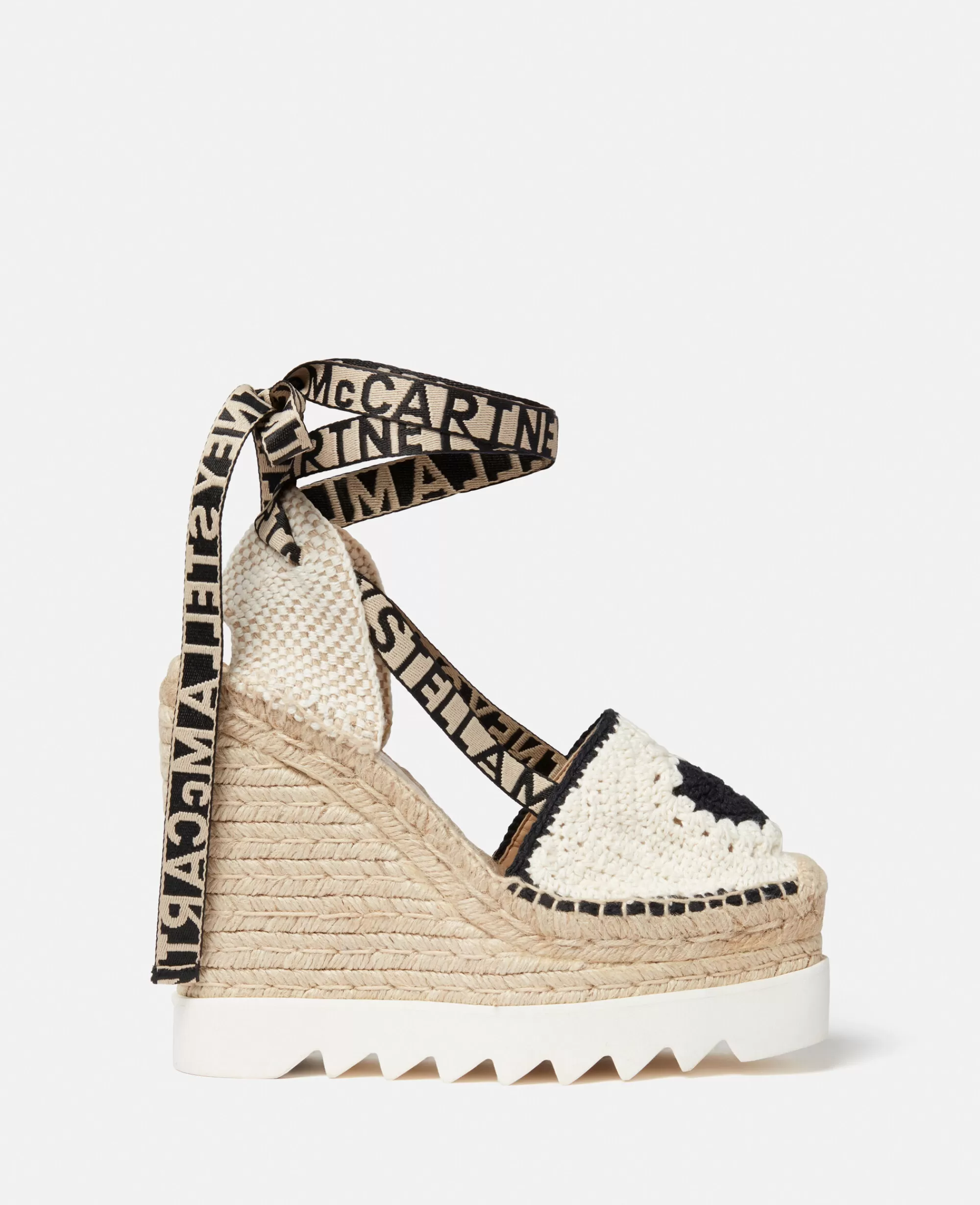 Donna Stella McCartney Espadrilles>Espadrillas Con Zeppa Cuore Uncinetto Gaia