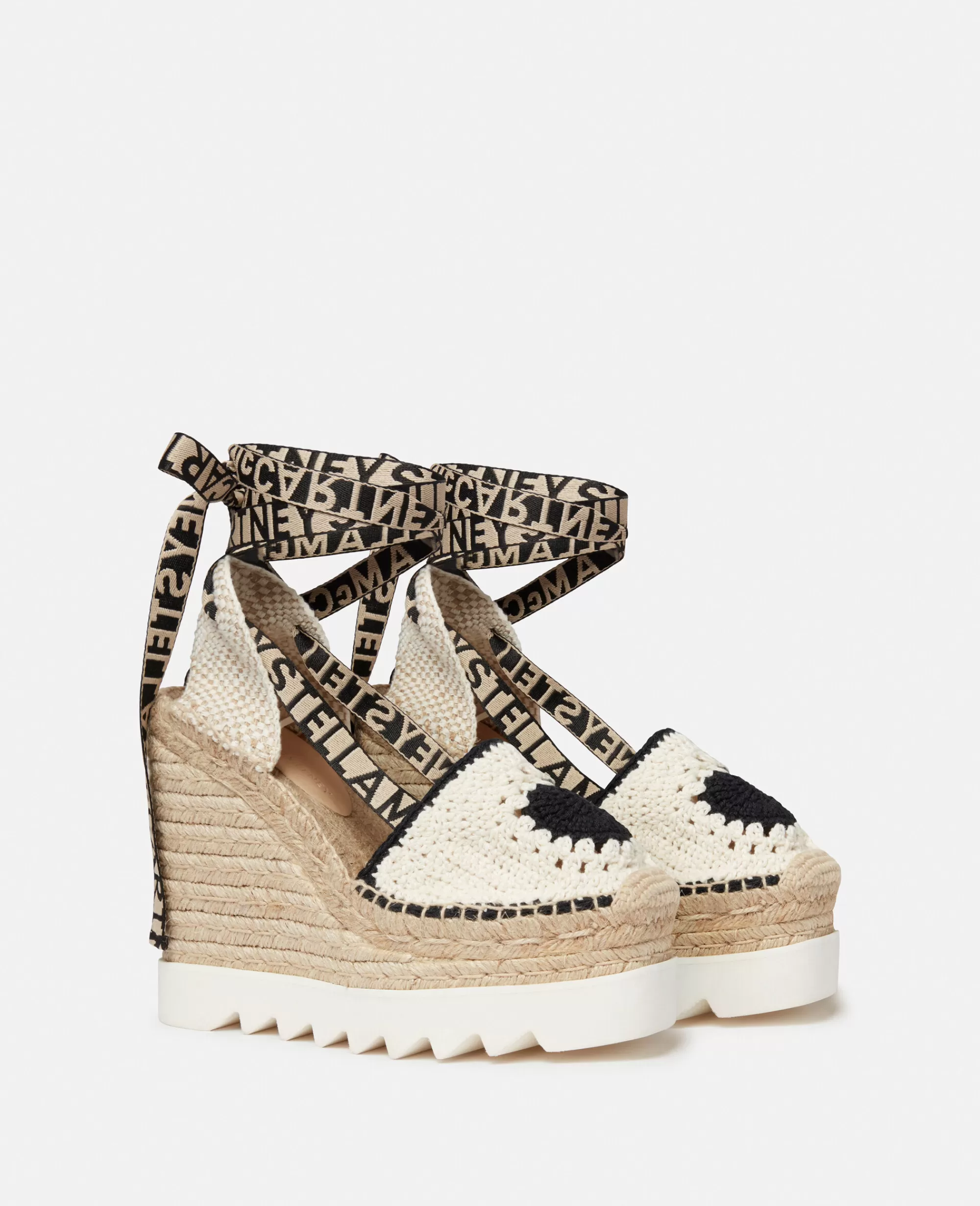 Donna Stella McCartney Espadrilles>Espadrillas Con Zeppa Cuore Uncinetto Gaia