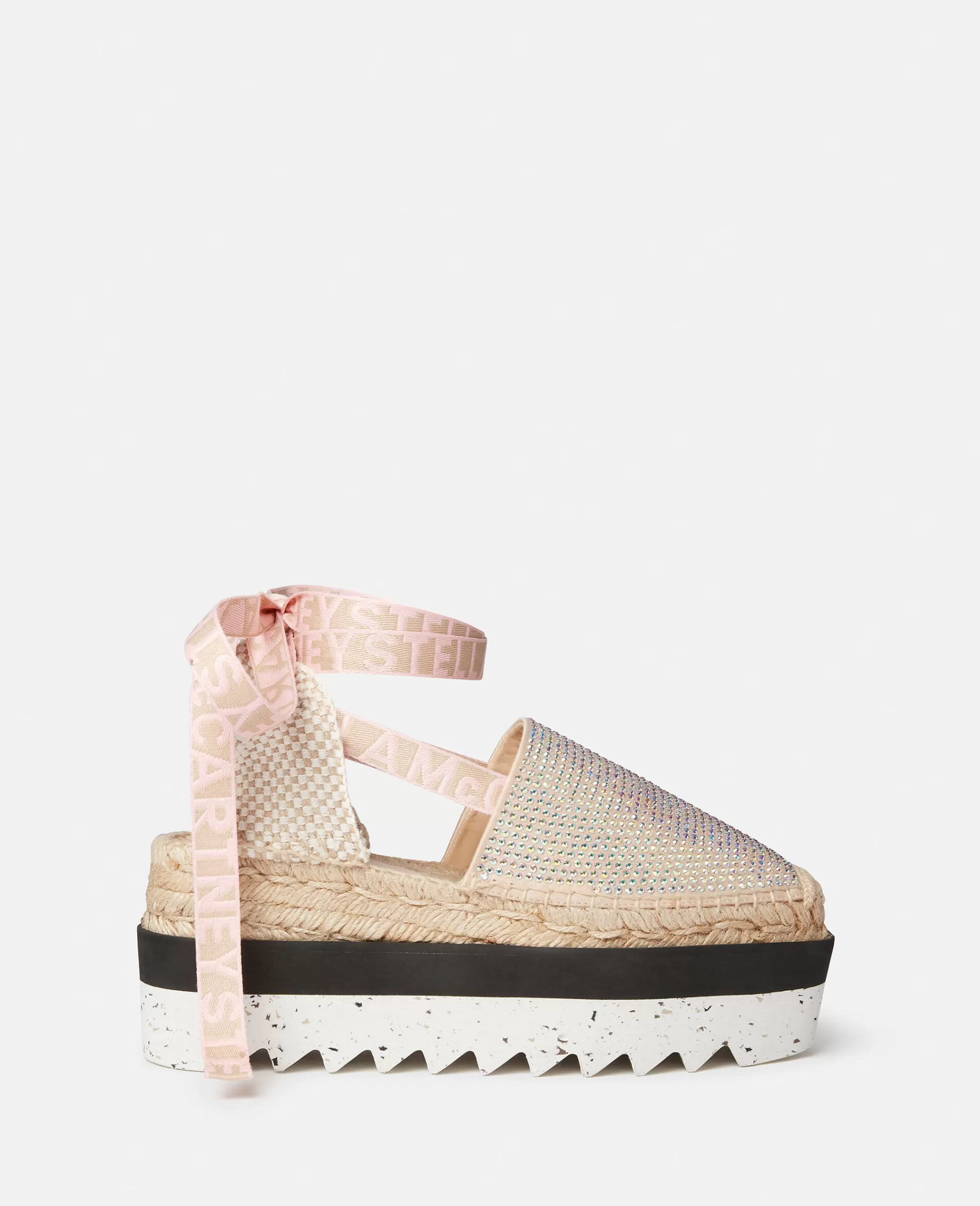 Donna Stella McCartney Espadrilles>Espadrillas Con Zeppa E Cristalli Gaia