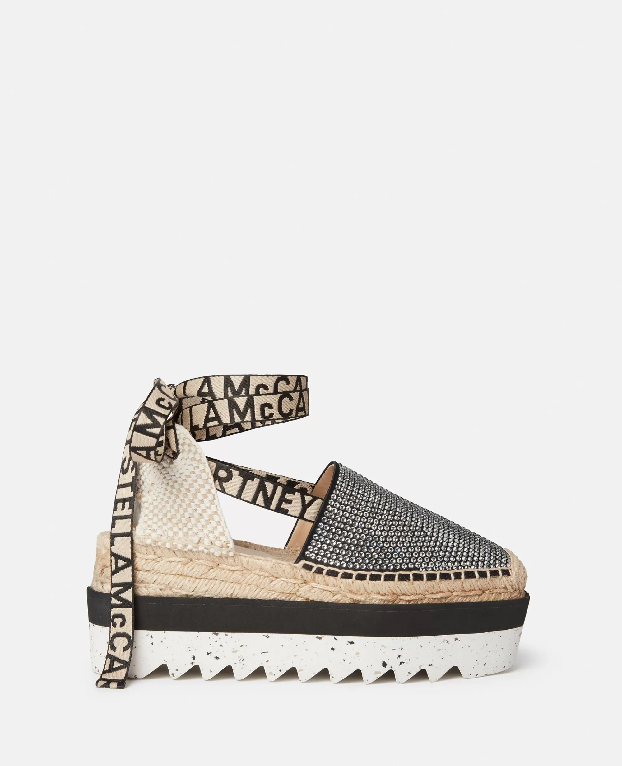 Donna Stella McCartney Espadrilles>Espadrillas Con Zeppa E Cristalli Gaia