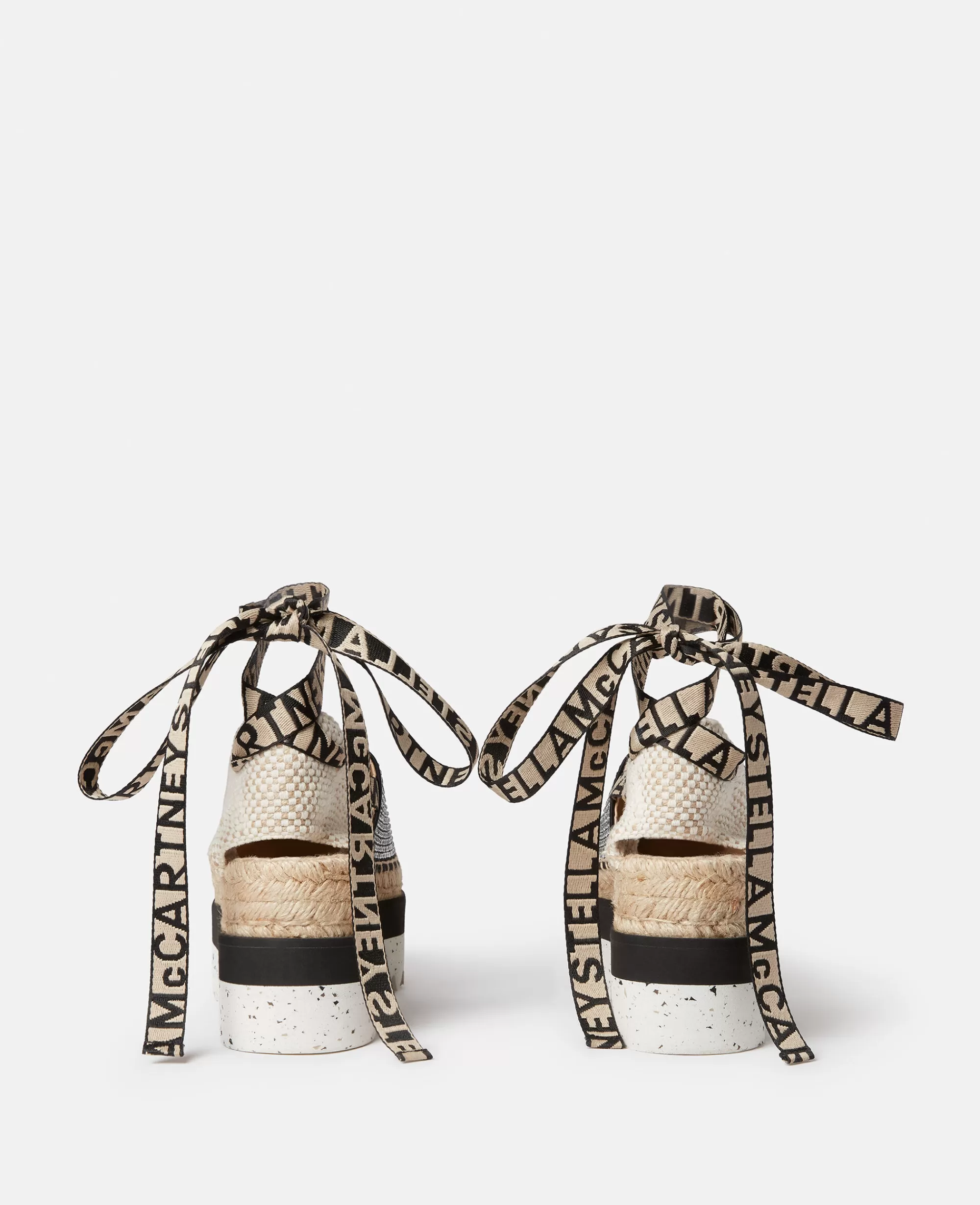 Donna Stella McCartney Espadrilles>Espadrillas Con Zeppa E Cristalli Gaia