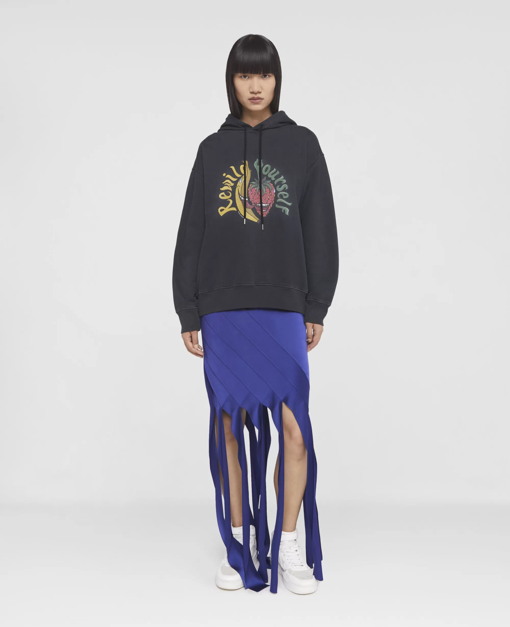 Donna Stella McCartney T-Shirt E Felpe>Felpa Con Cappuccio Con Stampa Frutta Rewild Yourself