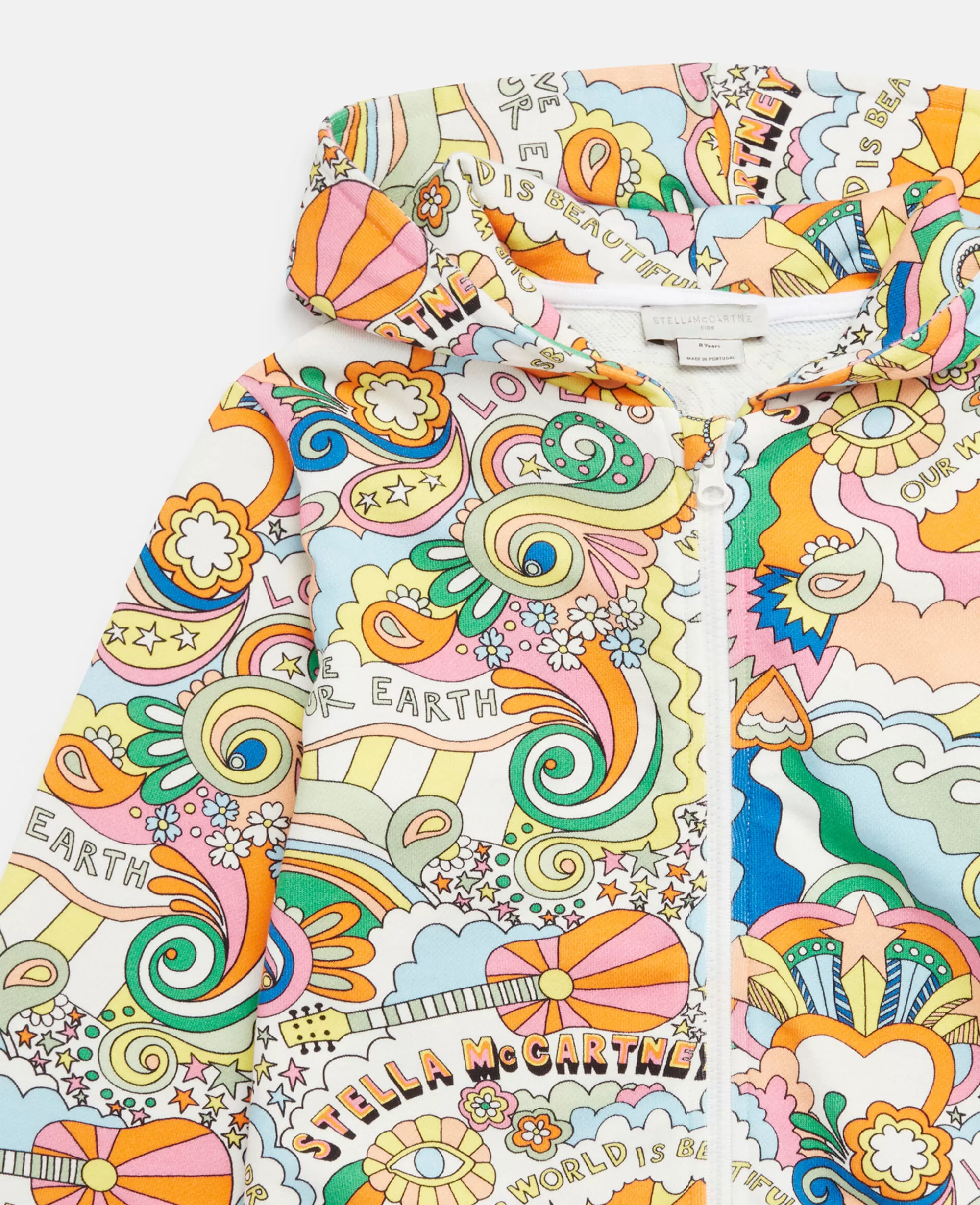 Bambini Stella McCartney T-Shirt>Felpa Con Cappuccio E Stampa Love To Dream