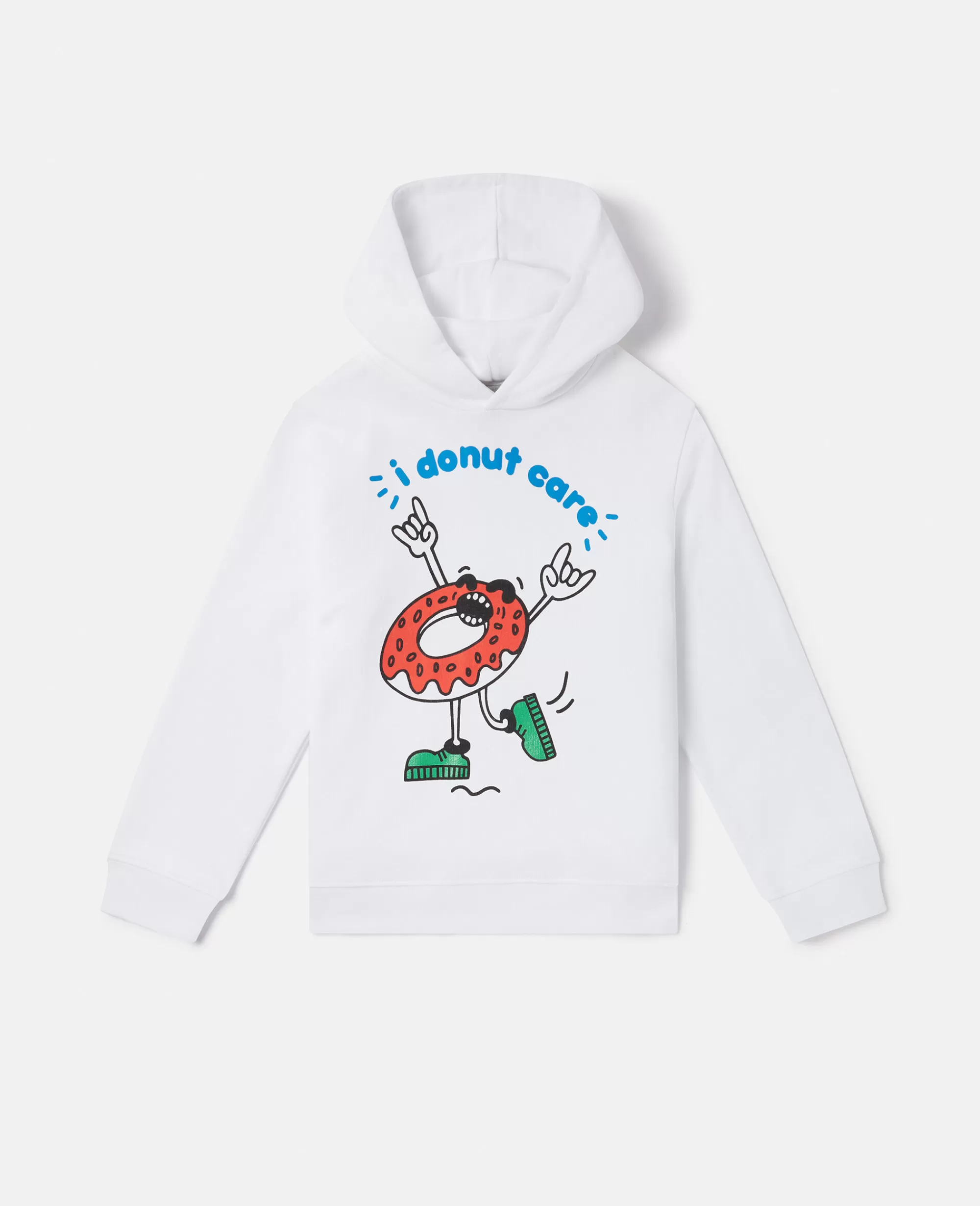 Bambini Stella McCartney Pullover E Cardigan>Felpa Con Cappuccio Oversize Con Stampa I Donut Care
