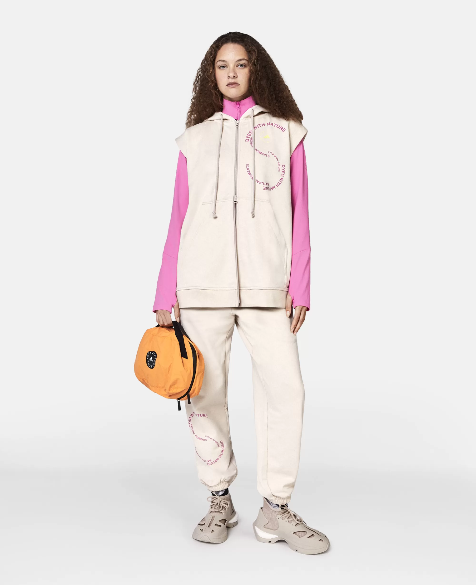 Unisex Stella McCartney Top>Felpa Con Cappuccio Senza Maniche Unitefit Con Stampa S Values