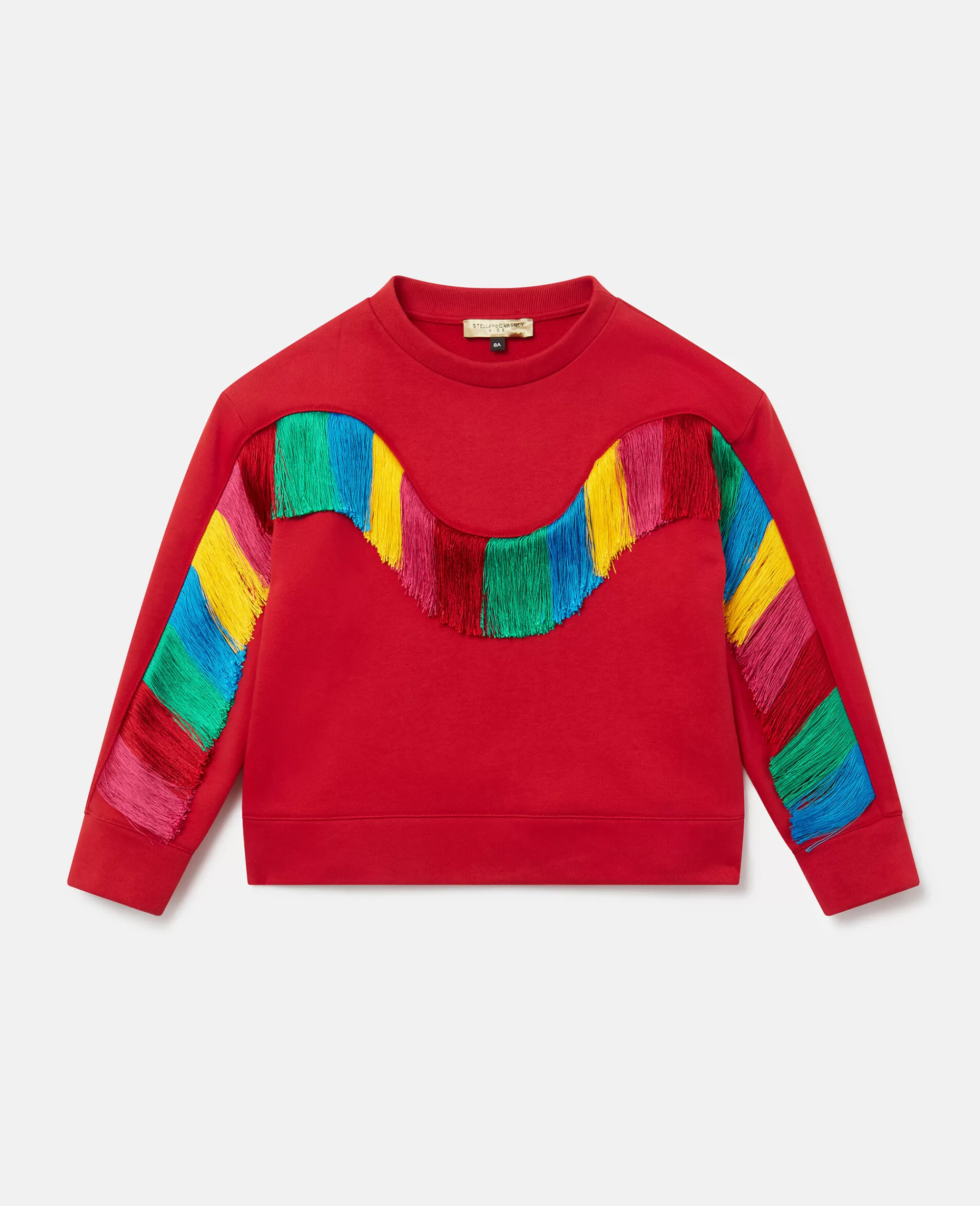 Bambini Stella McCartney Pullover E Cardigan>Felpa Con Frange Arcobaleno