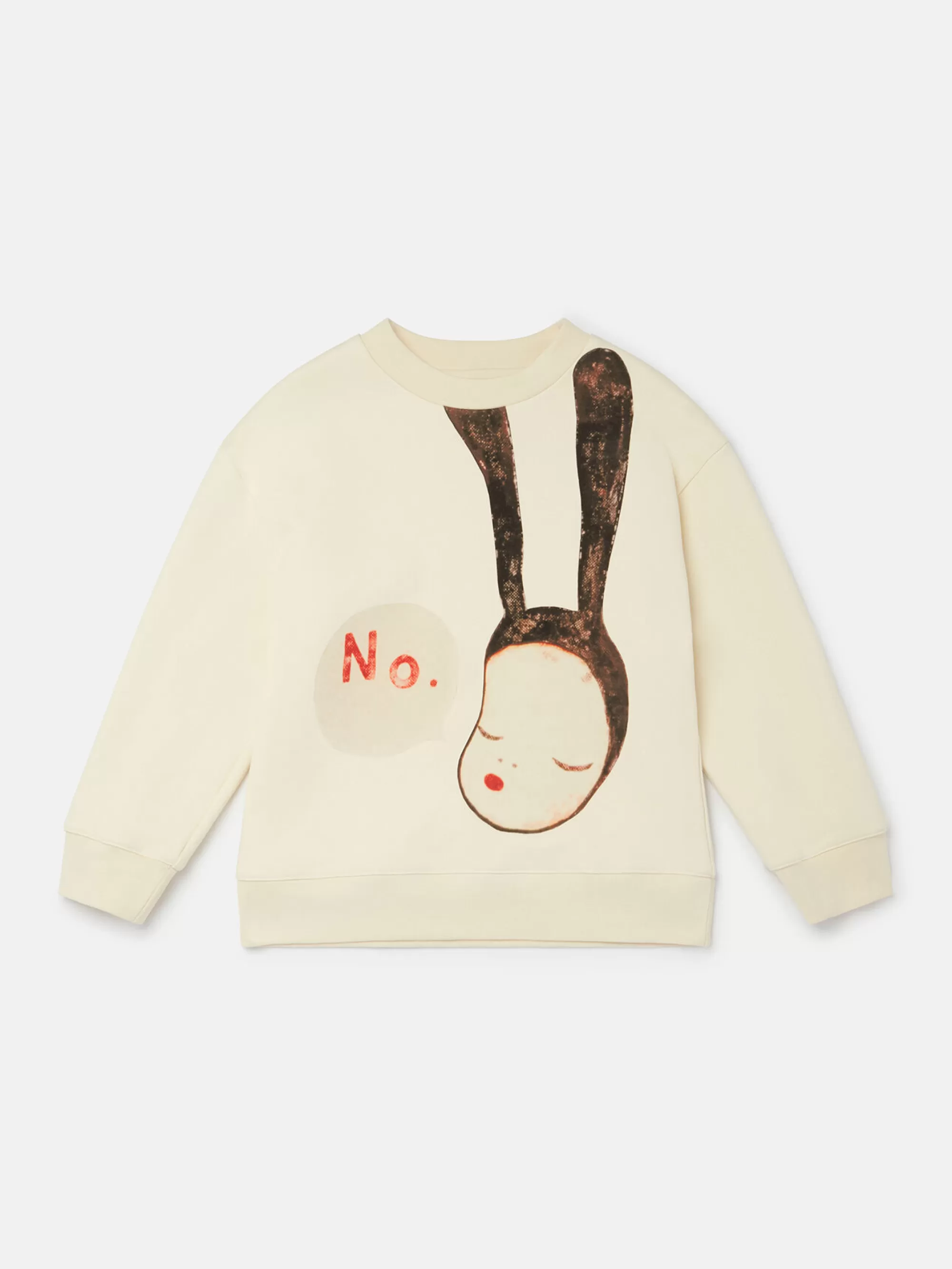 Bambini Stella McCartney T-Shirt>Felpa Con Motivo Little Black Bunny