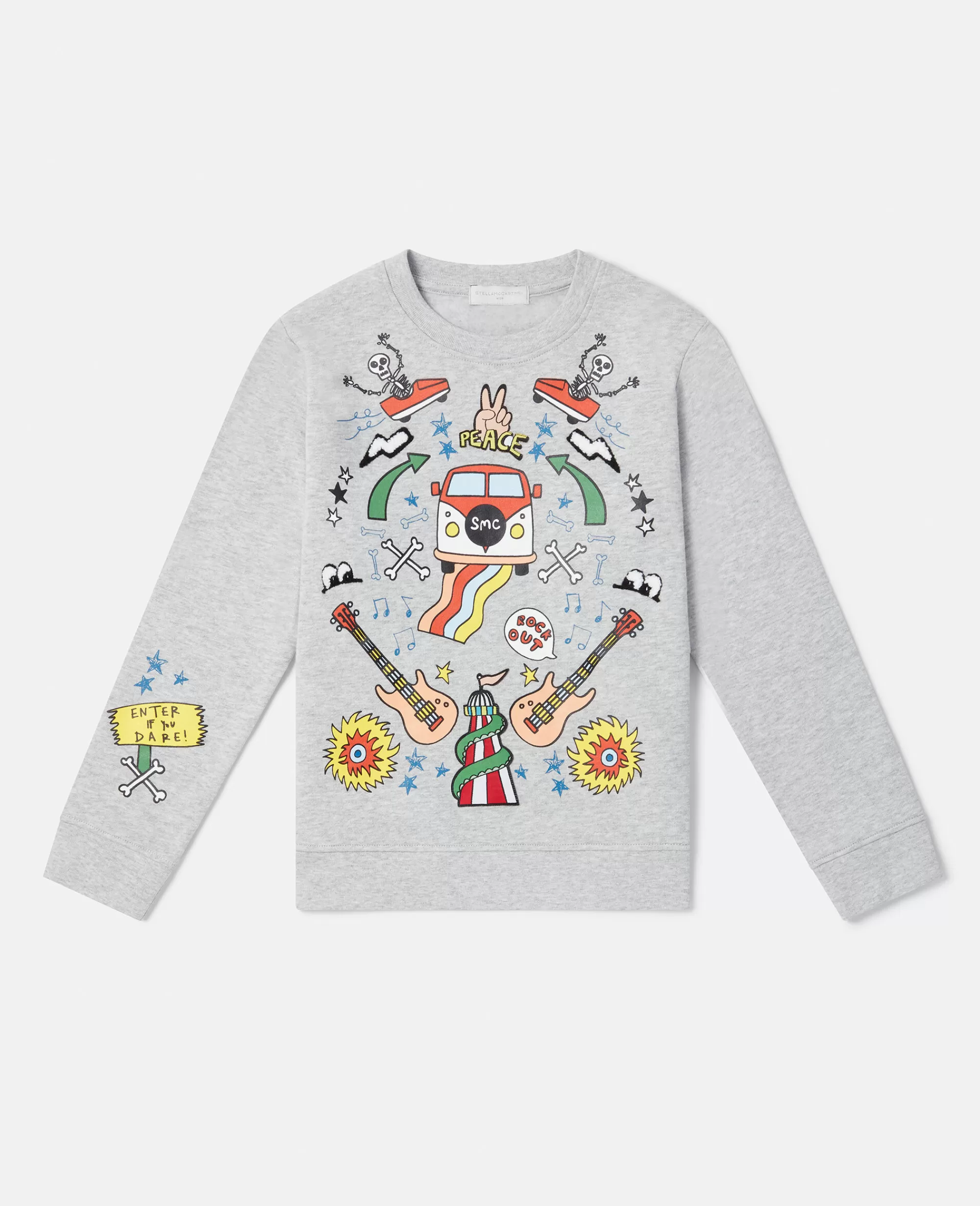 Bambini Stella McCartney Pullover E Cardigan>Felpa Con Ricamo Luna Park