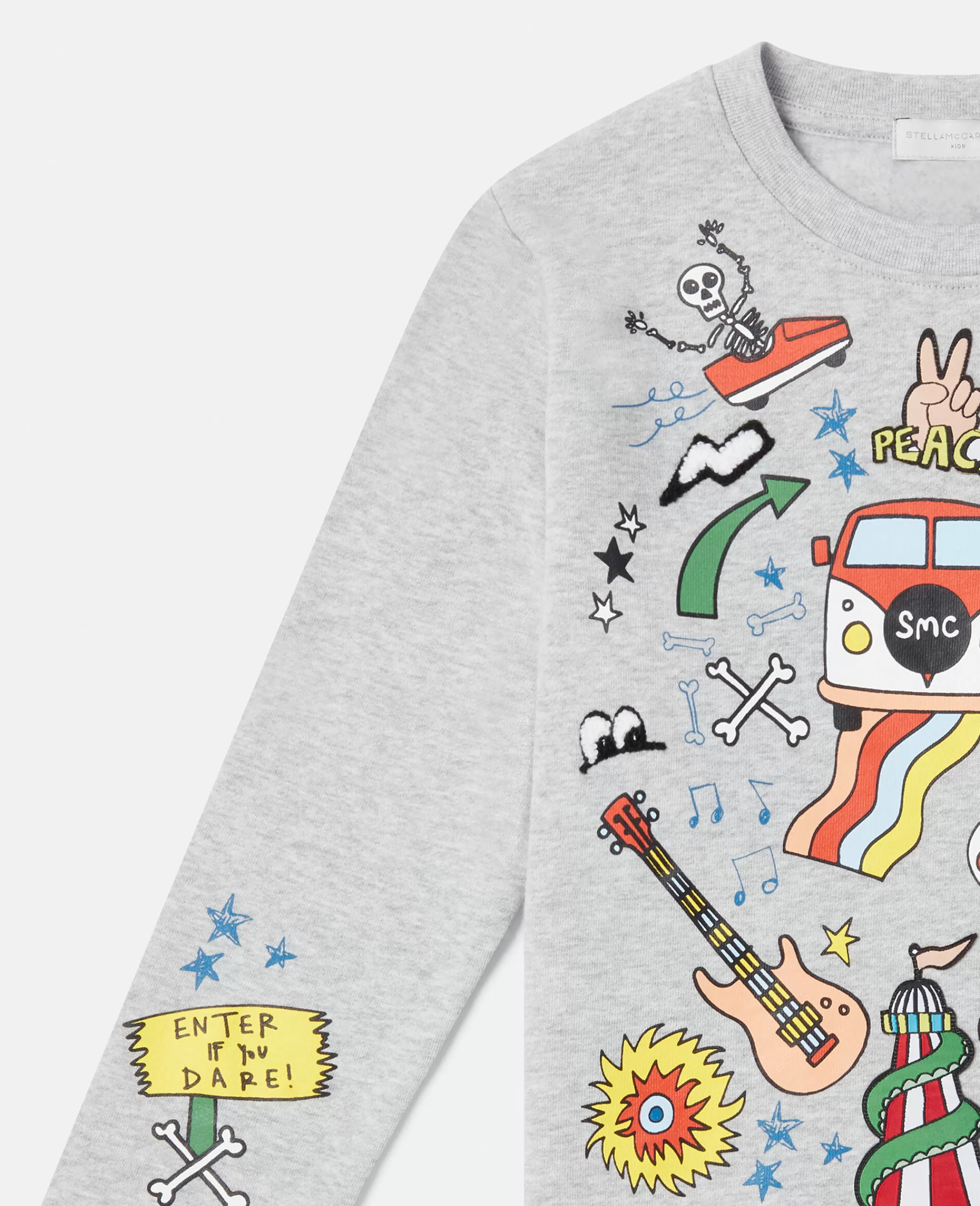 Bambini Stella McCartney Pullover E Cardigan>Felpa Con Ricamo Luna Park