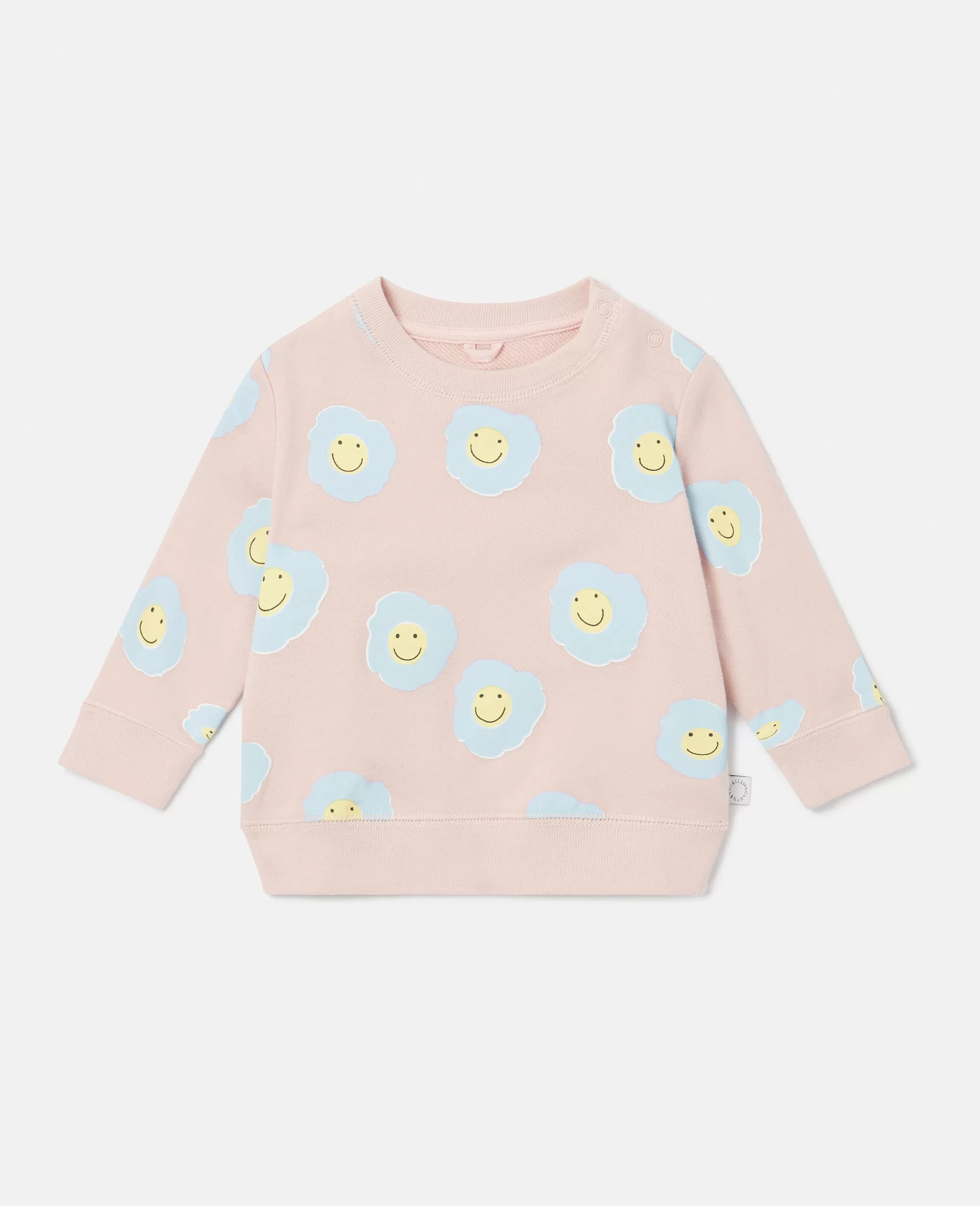 Bambini Stella McCartney Bimba>Felpa Con Stampa Fiore Sorridente