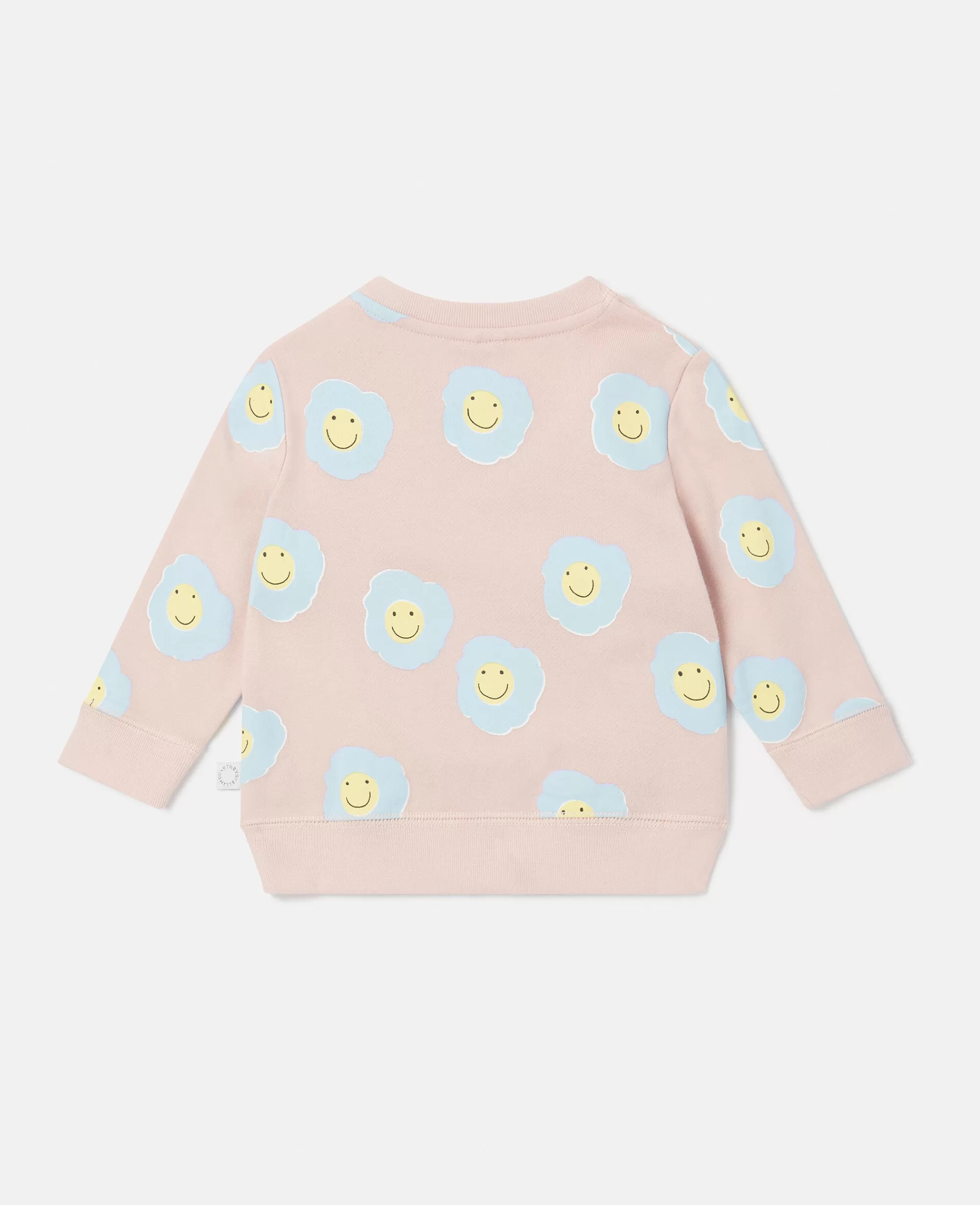 Bambini Stella McCartney Bimba>Felpa Con Stampa Fiore Sorridente