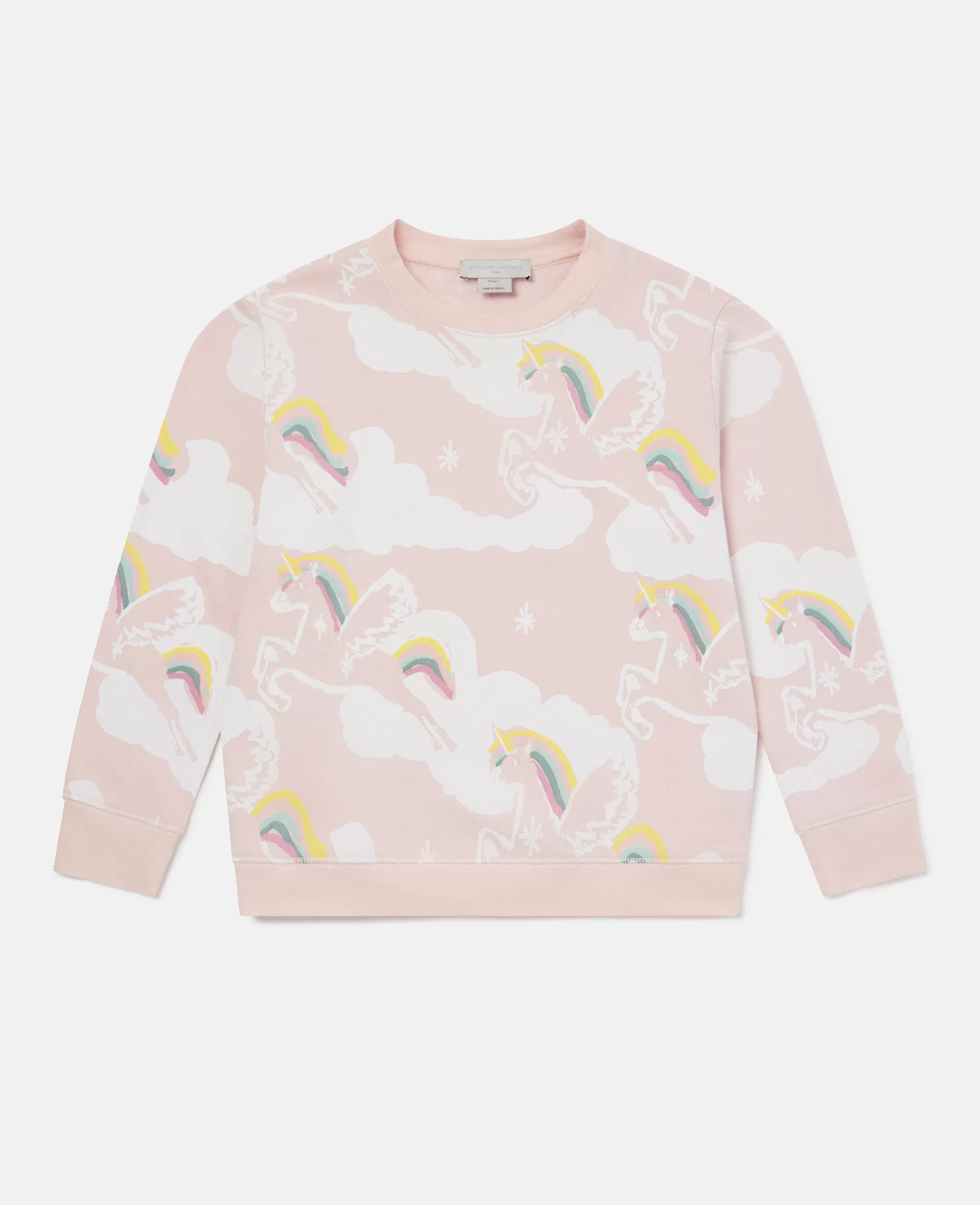 Bambini Stella McCartney Pullover E Cardigan>Felpa Con Stampa Unicorno Arcobaleno