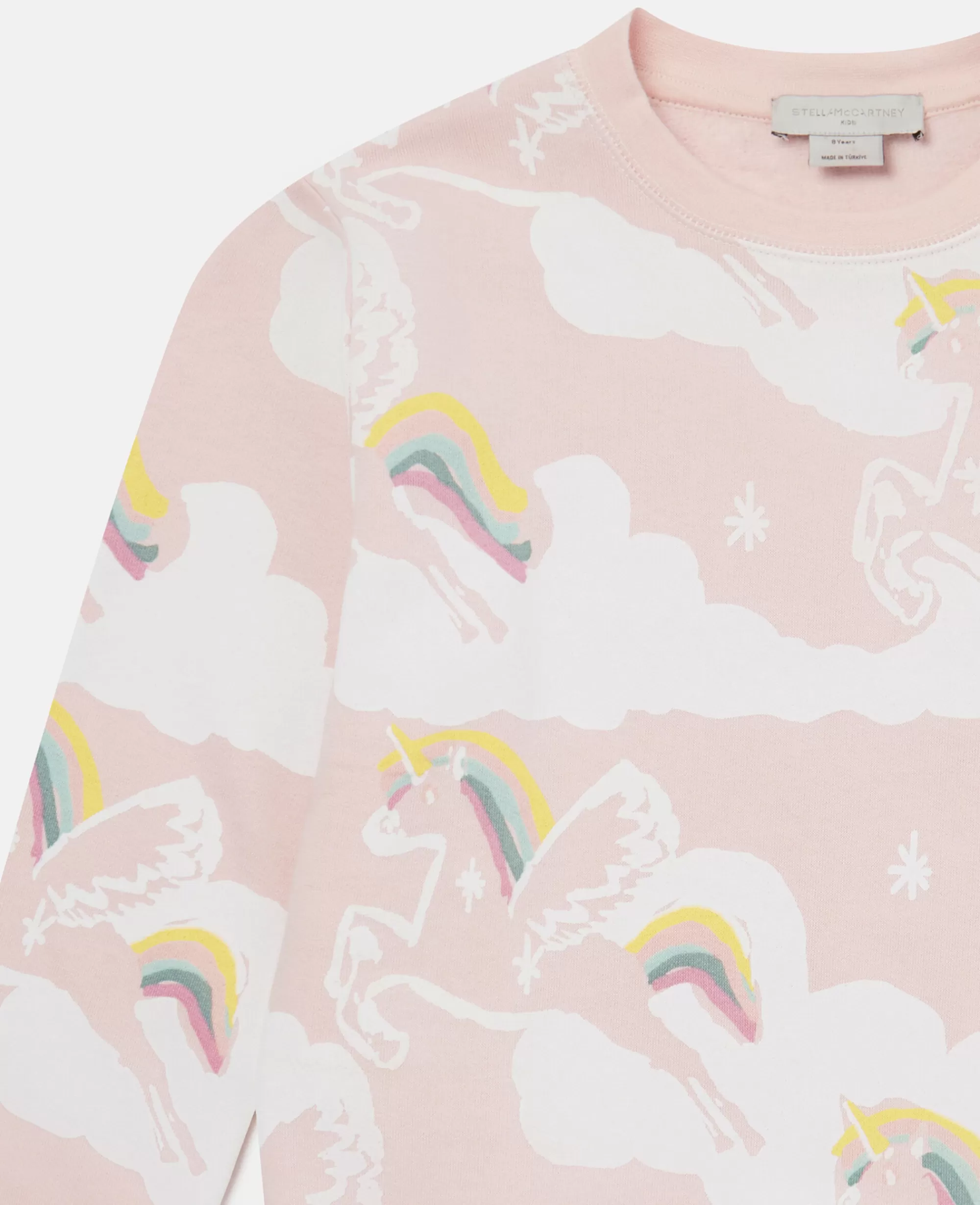 Bambini Stella McCartney Pullover E Cardigan>Felpa Con Stampa Unicorno Arcobaleno