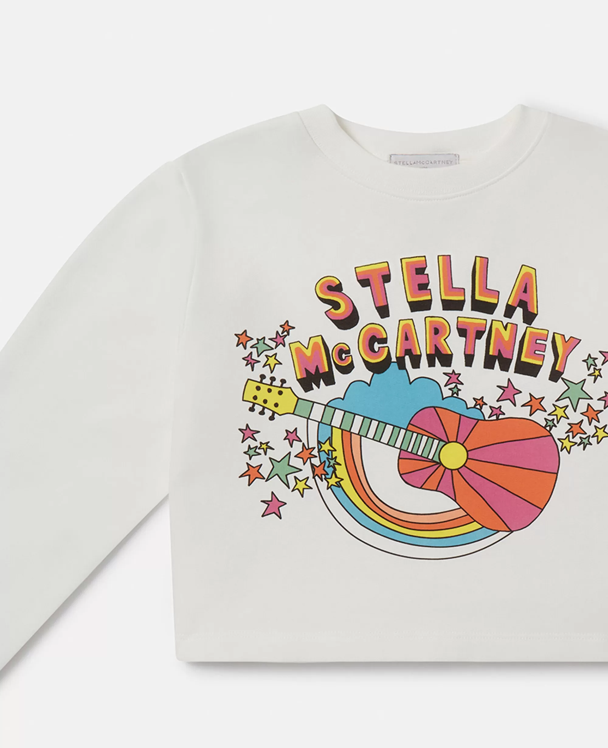 Bambini Stella McCartney T-Shirt>Felpa Corta Con Stampa Stella Festival