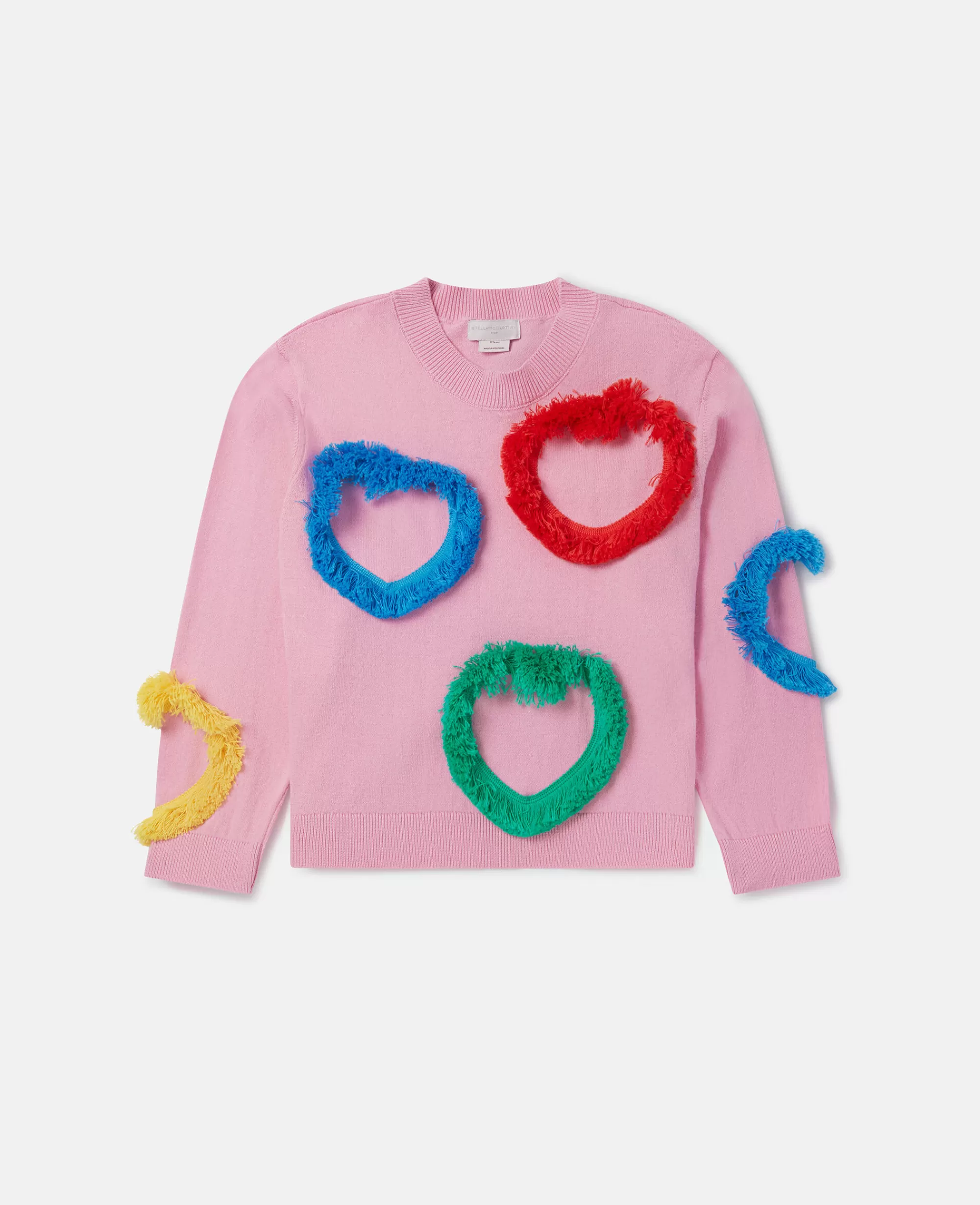 Bambini Stella McCartney Pullover E Cardigan>Felpa Cuore A Frange