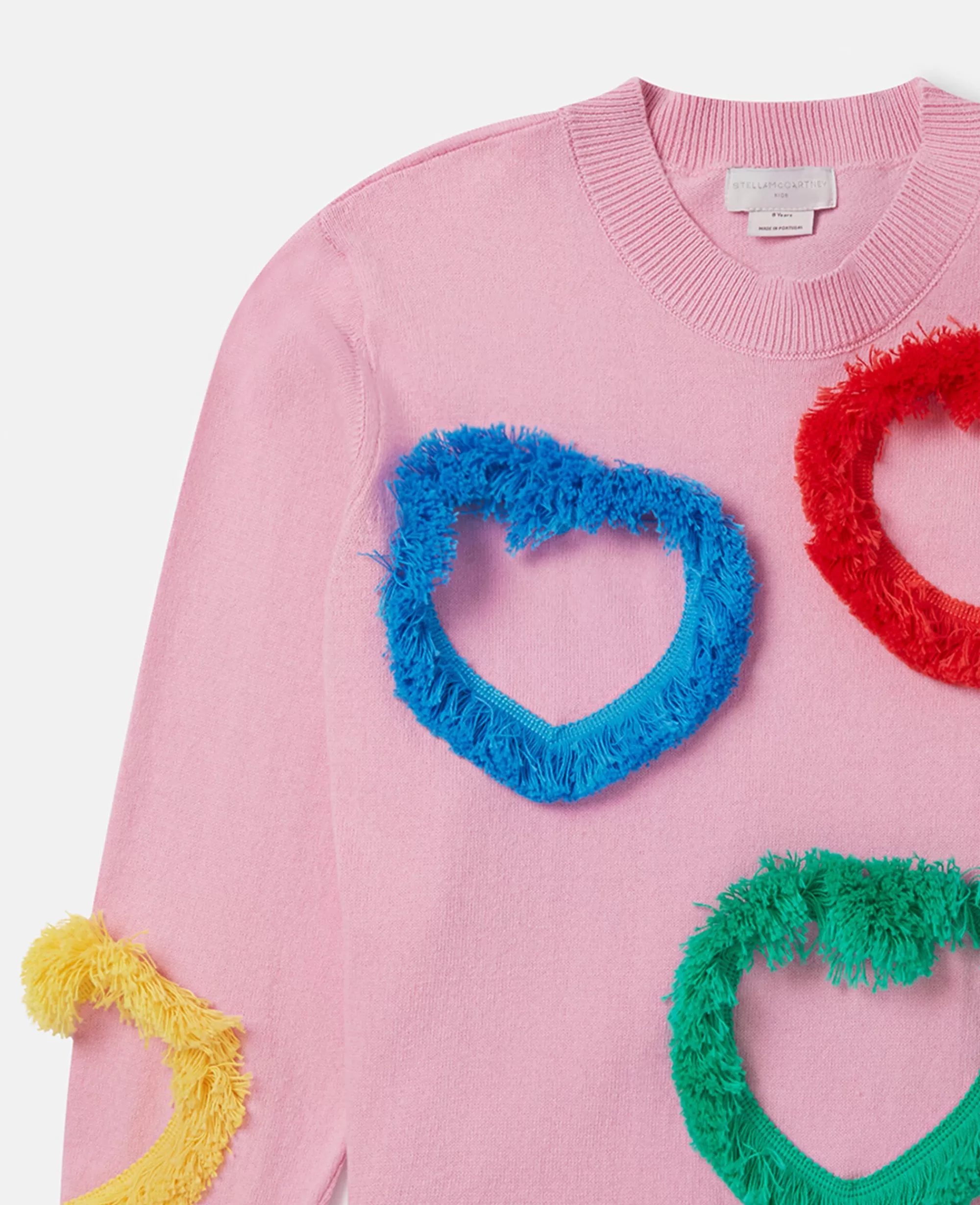 Bambini Stella McCartney Pullover E Cardigan>Felpa Cuore A Frange