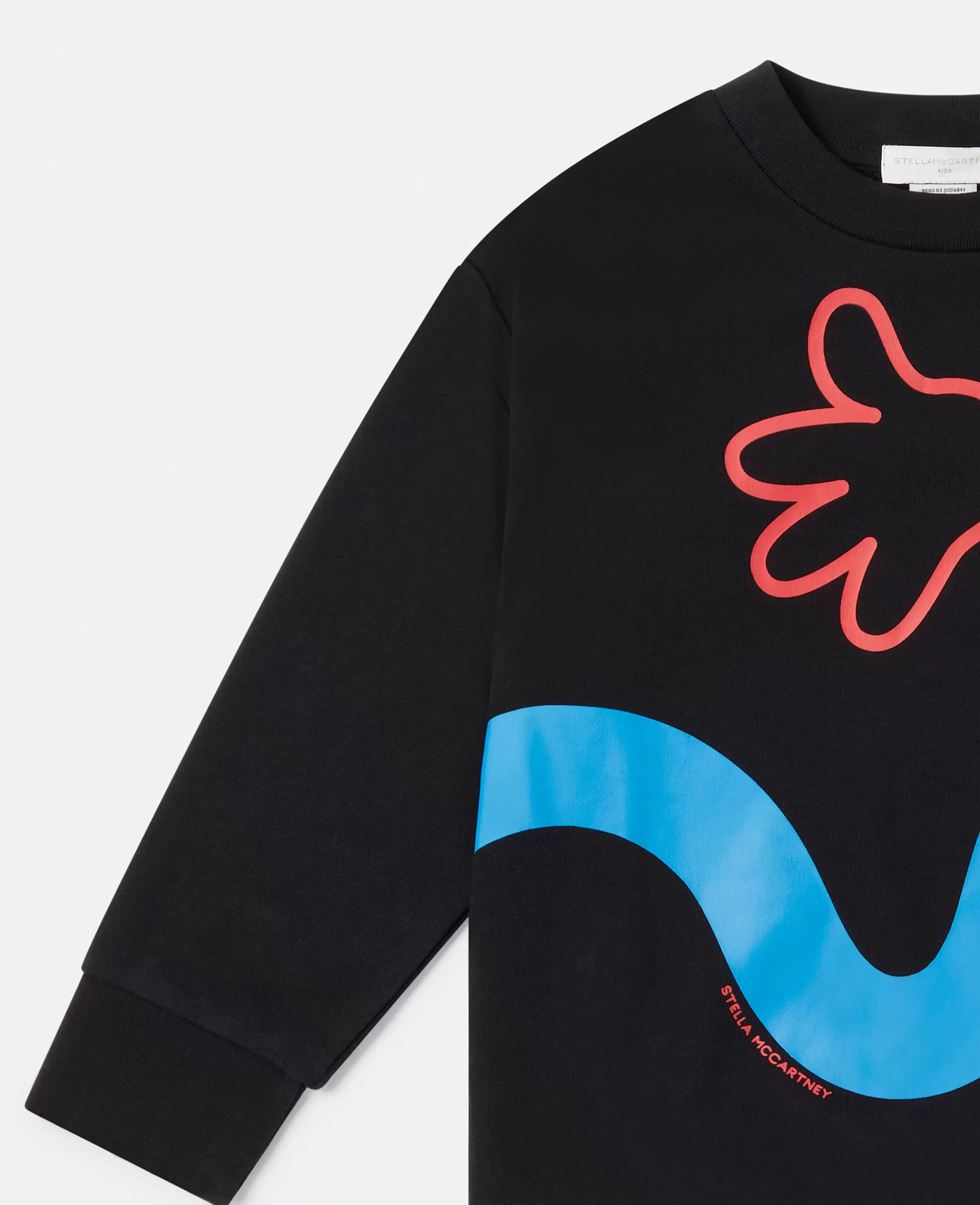 Bambini Stella McCartney Pullover E Cardigan>Felpa Oversize Con Stampa Dancing Hands